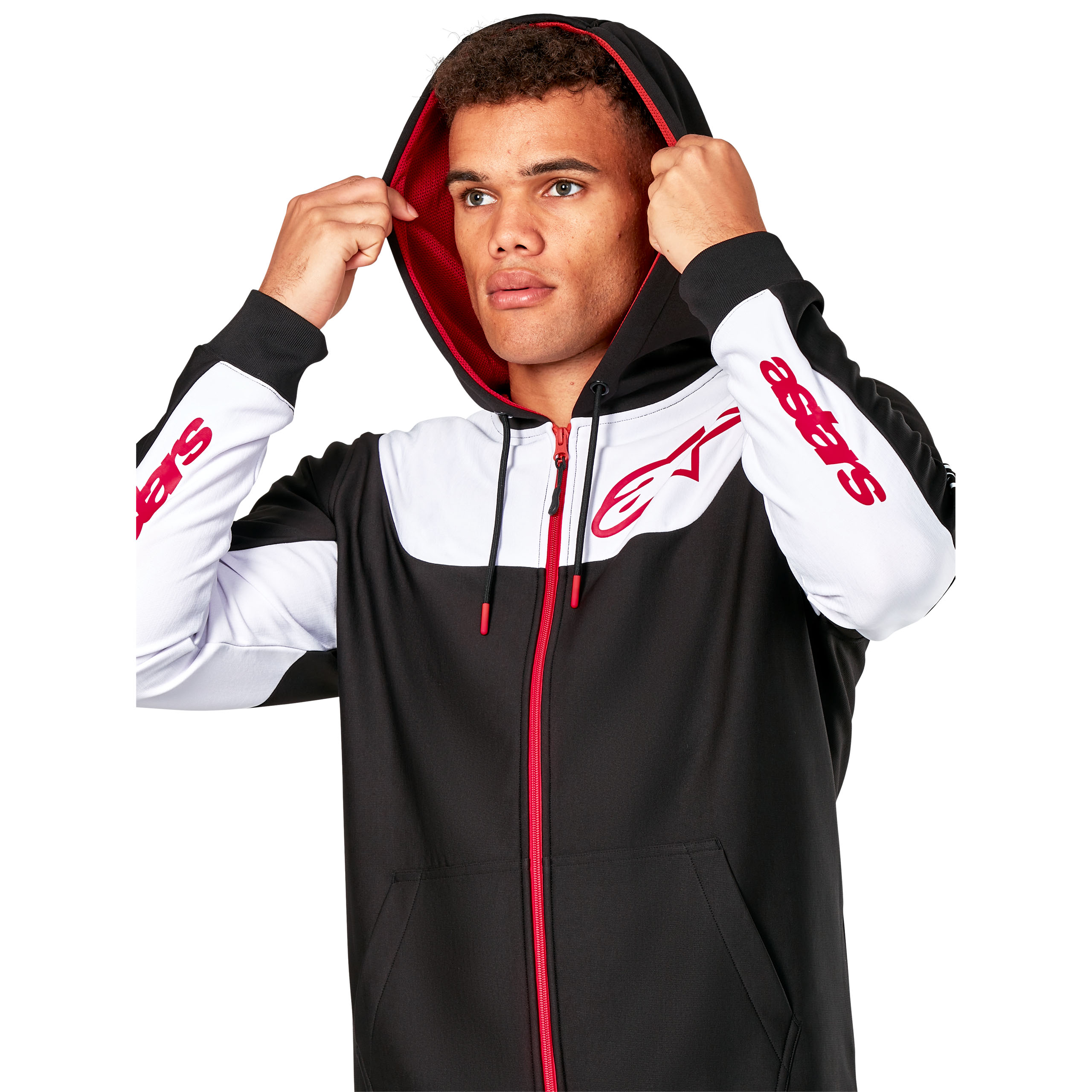 Alpinestars-Sessions V3 Hoodie schwarz/weiß/rot XXL-0001825003035012