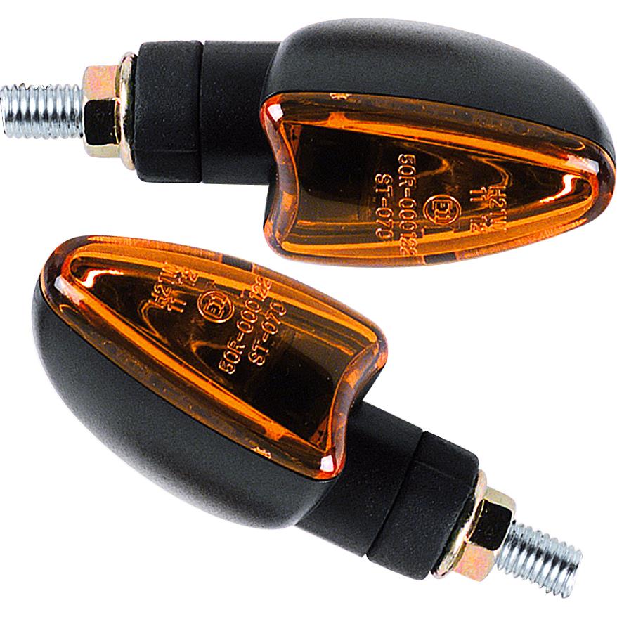 HIGHSIDER smart Blinkerpaar Arrow 12V/H21 M10 kurz schwarz - Motorradteile & Ersatzteile - Beleuchtung