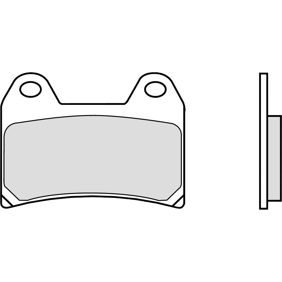 Brembo brake pads sintered metal 07BB19.SA front 75.1x55.5x8.7mm