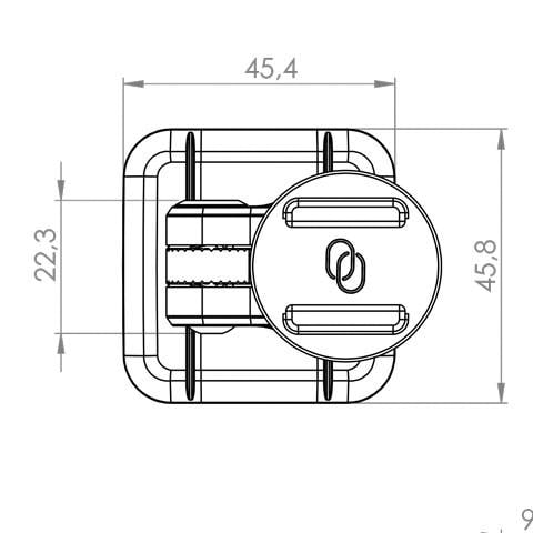 SP Connect-Adhesive Mount Pro SPC Klebehalter mit Verstellung-5741561181010130