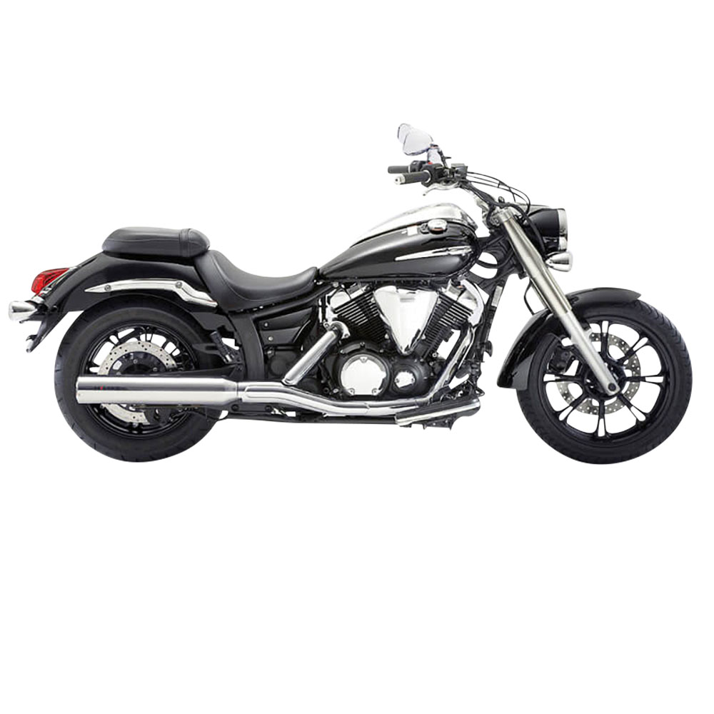 Miller Exhaust Auspuff slip-on Standard poliert/poliert für Yamaha XVS 950 - Motorradteile & Ersatzteile - Auspuff