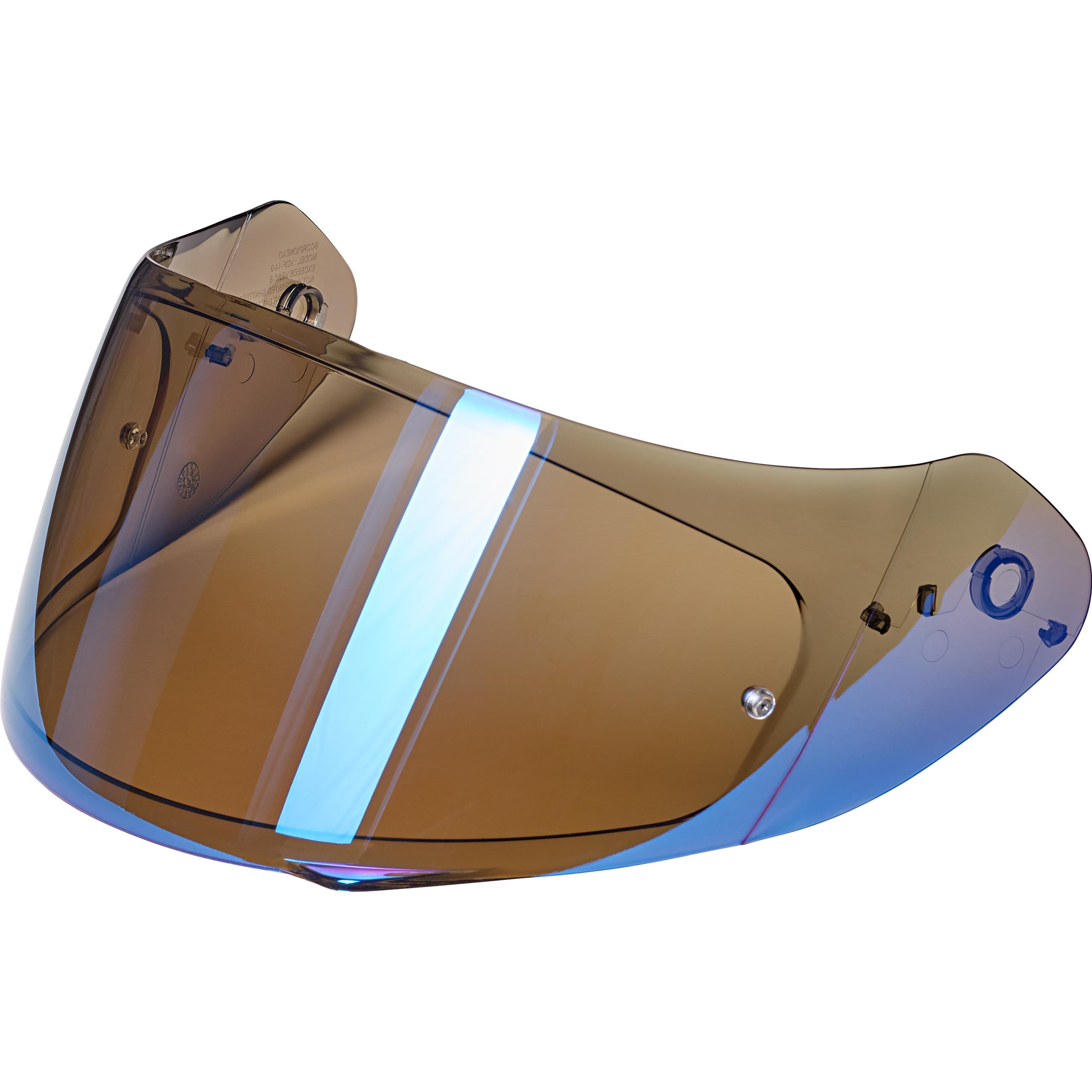 Scorpion EXO-Visier 510/1200/2000 Pinlock vorbereitet blau verspiegelt-4404661999086
