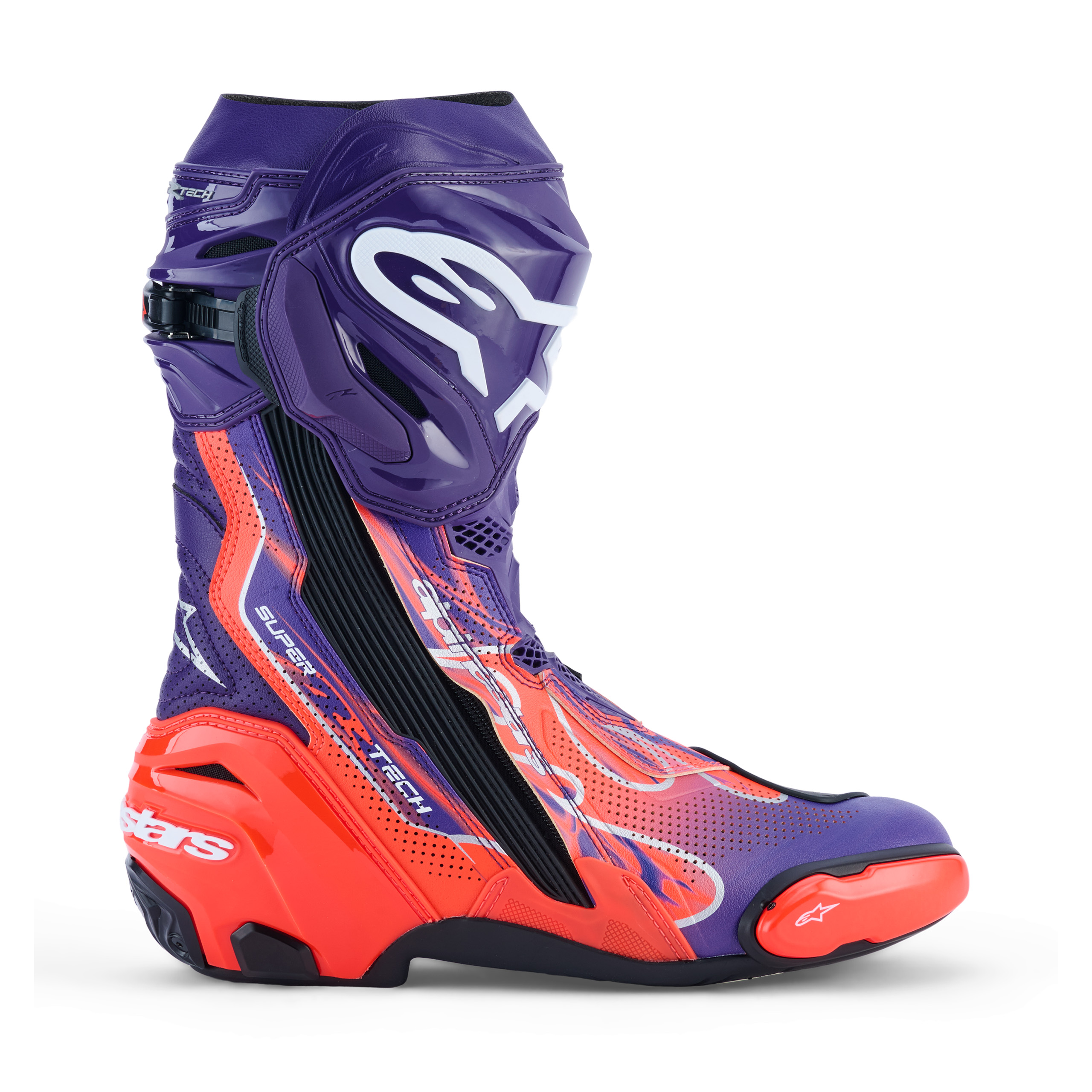Alpinestars-Supertech R Le Flyte Vented Stiefel lila/rot/schwarz 41-0002177999189741