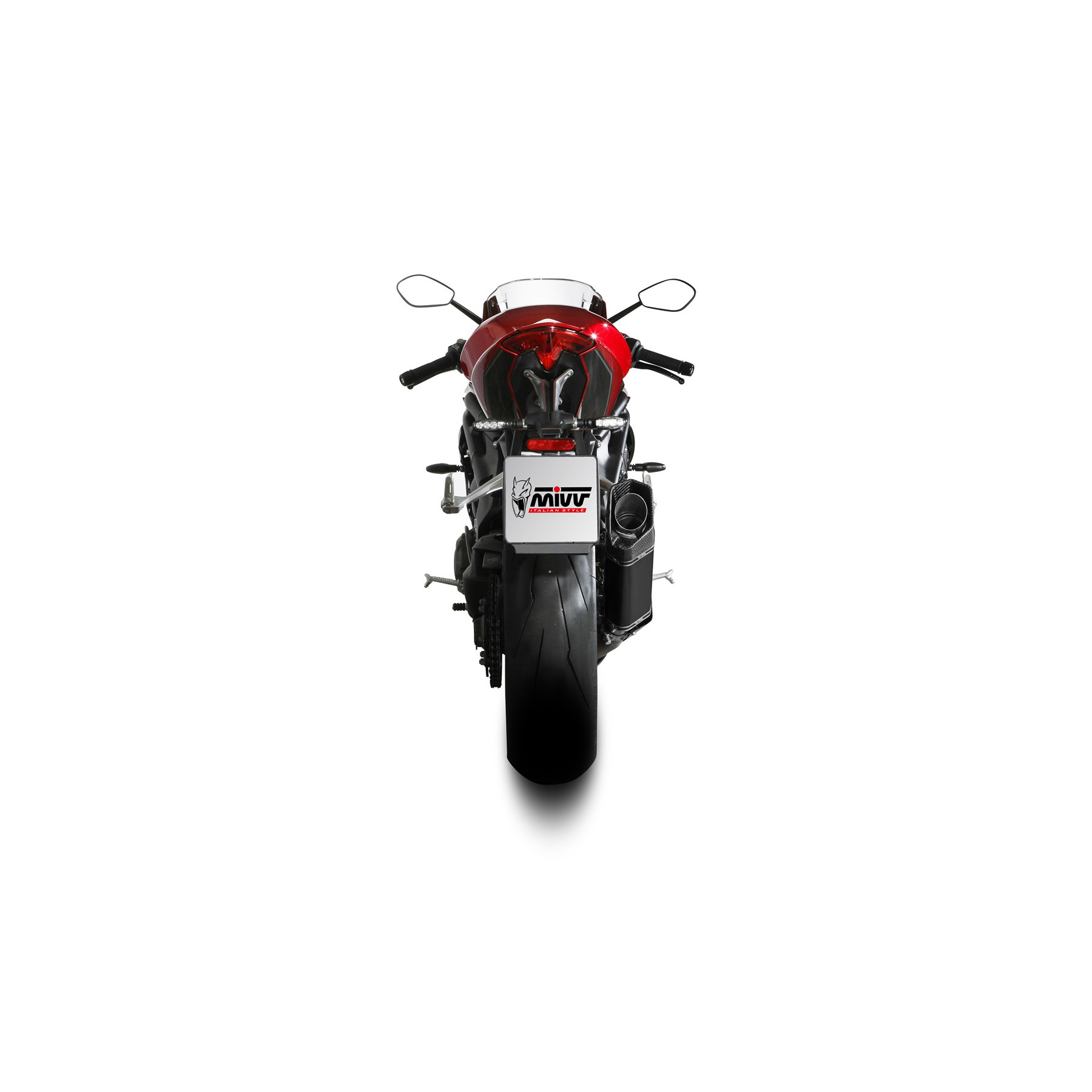 MIVV-Auspuff SR-1 Titan schwarz/Carbon für Speed Triple 1200 21-2-0001270003000007
