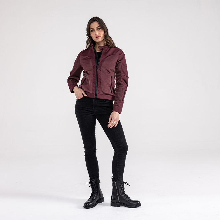 John Doe-Aero Mesh Damen Jacke bordeaux-0001074005022