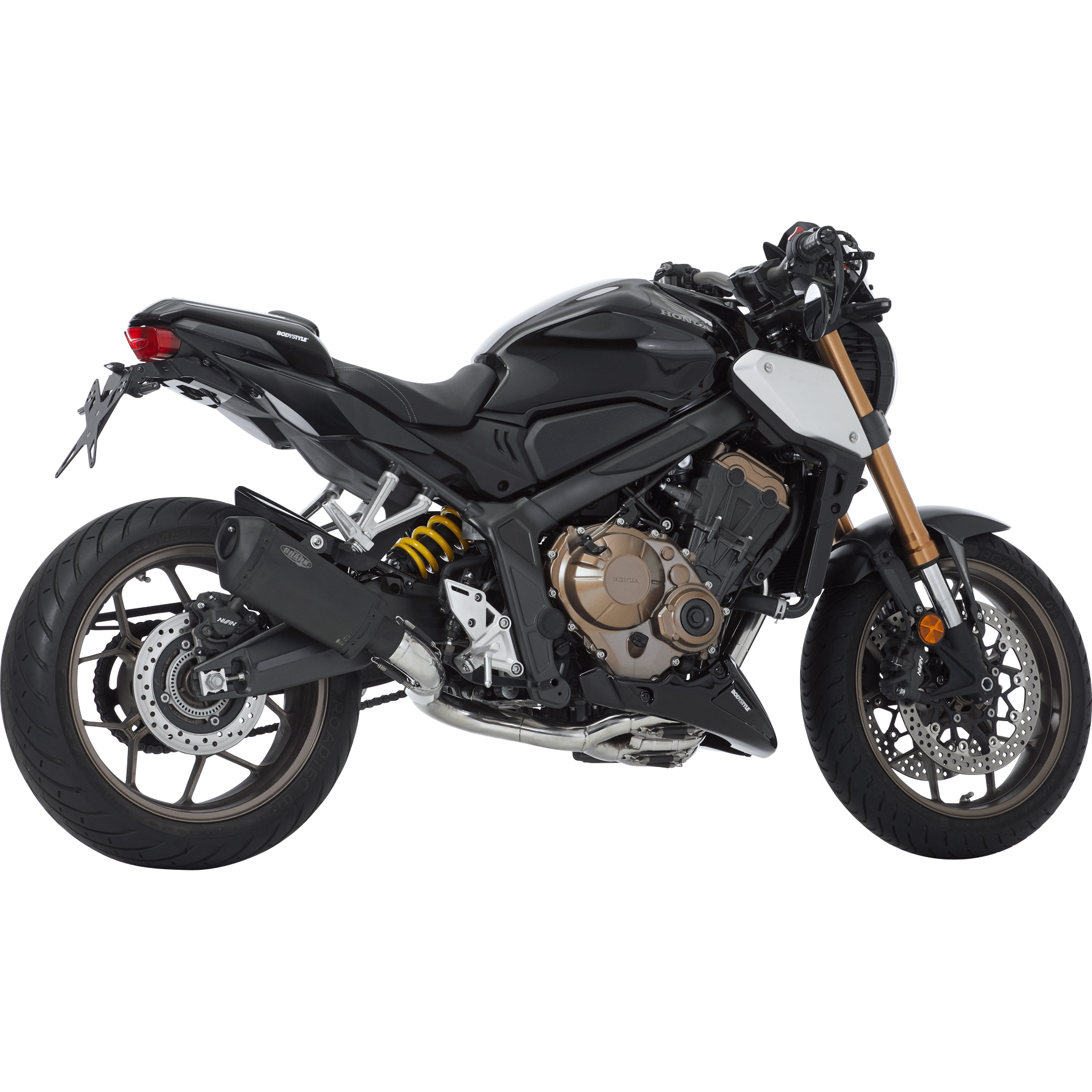 Shark exhaust DSX-10 Auspuff 4in1 short schwarz für Honda CB/CBR 650 R - Motorradteile & Ersatzteile - Auspuff