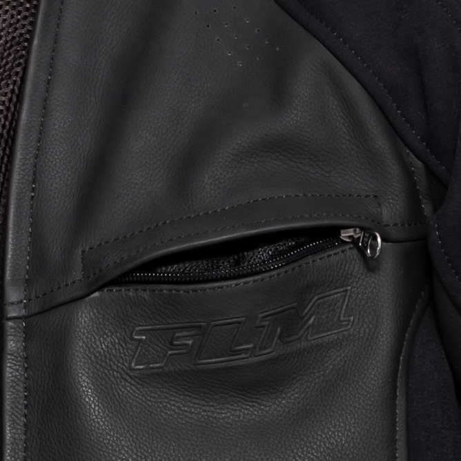 FLM-Brooklands Lederkombijacke schwarz 52-1005931999001307