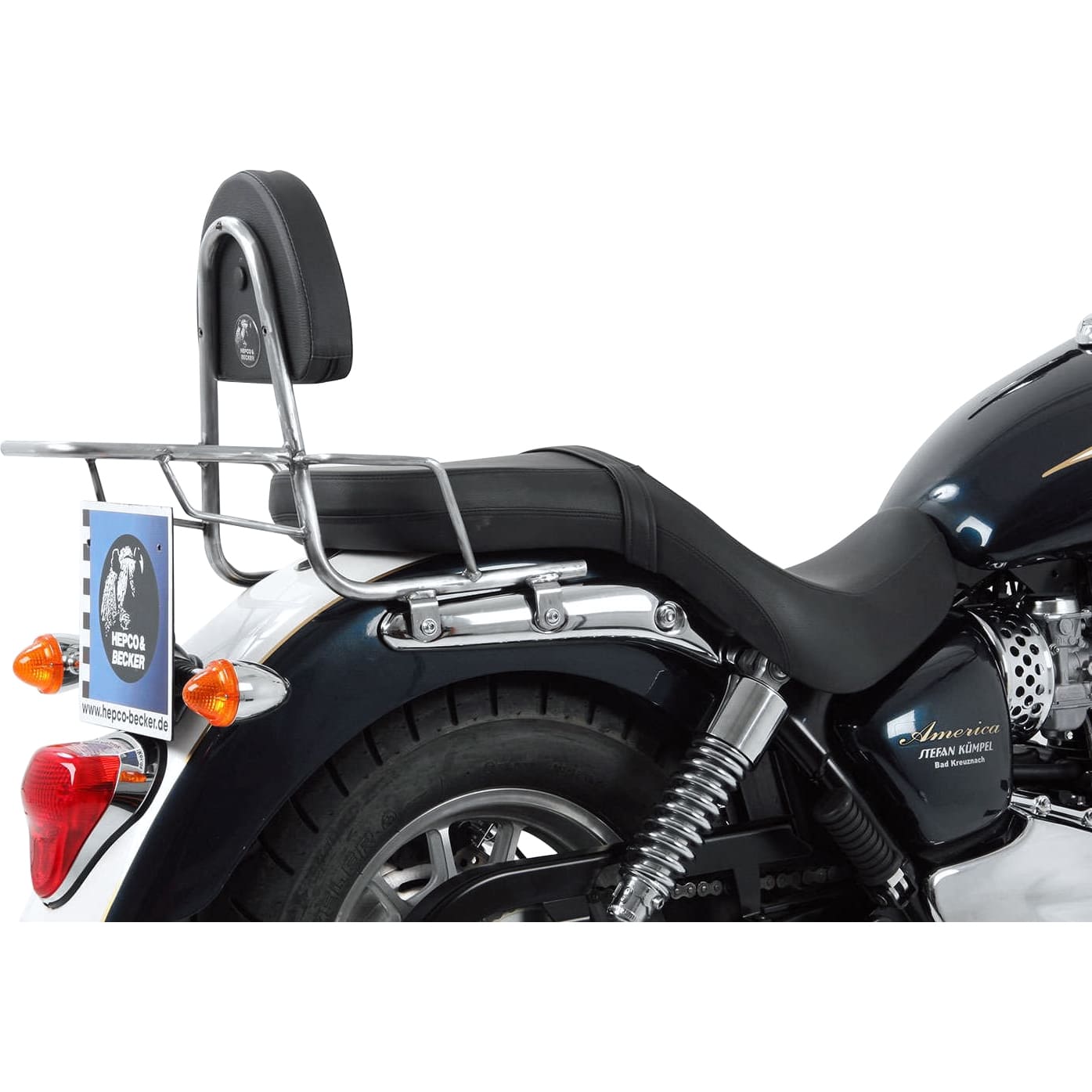 Hepco & Becker Sissybar mit Gepäckträger chrom für Amerika/Speedmaster 11- - Motorradteile & Ersatzteile - Anbauteile