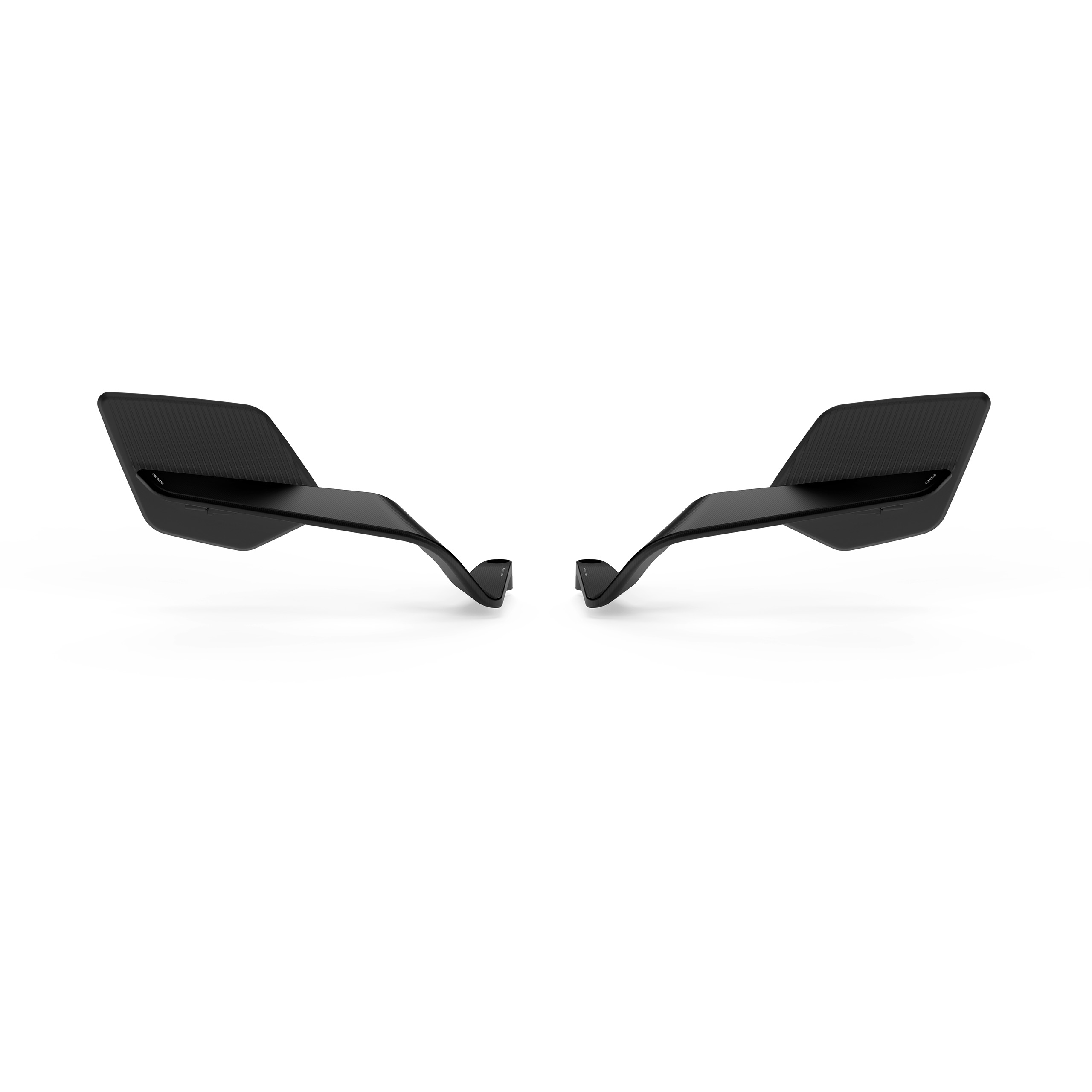 Rizoma-Lenkerspiegelpaar ohne Aufnahme Stealth-Max Naked BSN140-0001256113000001