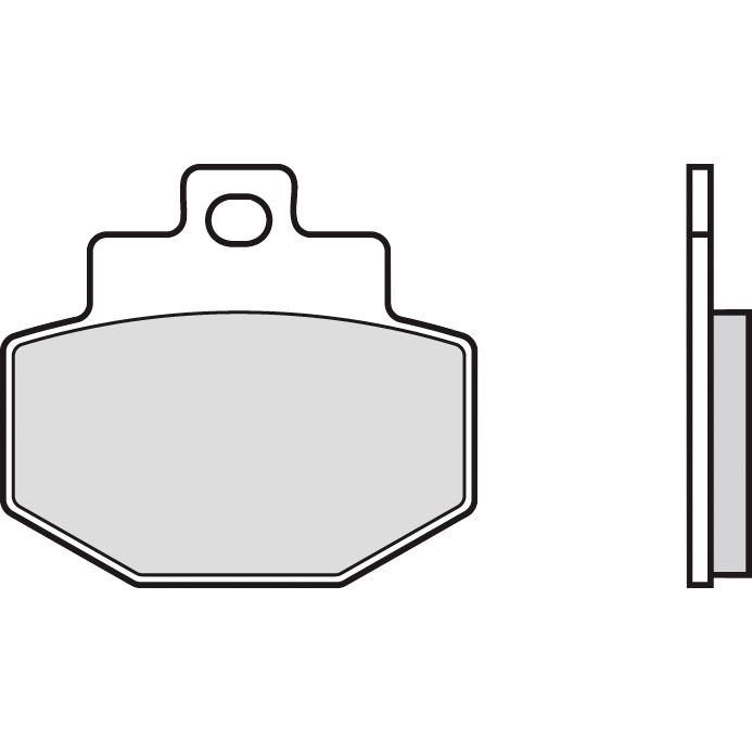 Brembo Bremsbeläge organisch 07047.CC 55,4x49,4x7mm - Motorradteile & Ersatzteile - Bremsen