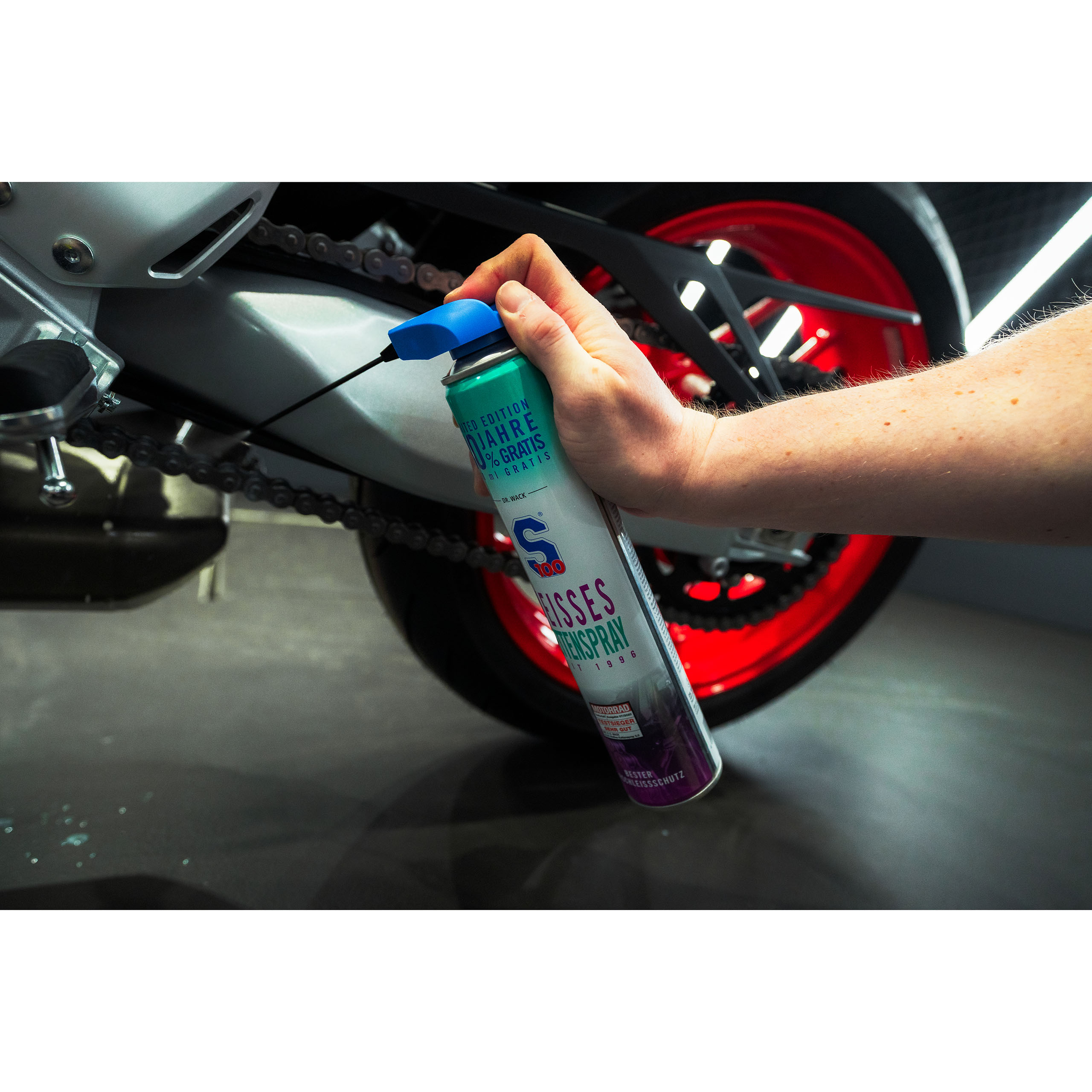S100-Weißes Kettenspray Jubiläumsedition 520 ml-0002262238000078