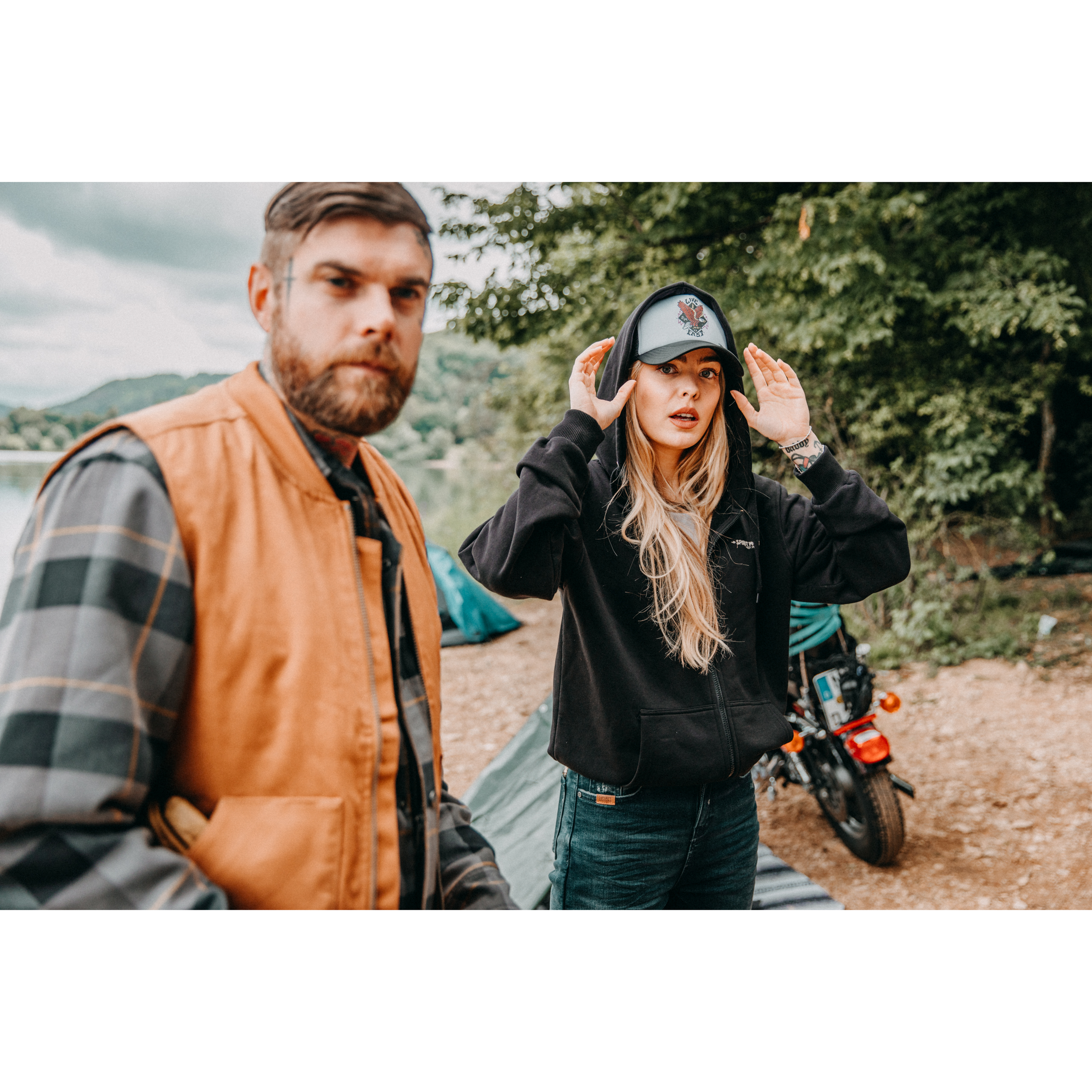 Spirit Motors-Lazy Loranne Damen Hoodie-8020551999001111