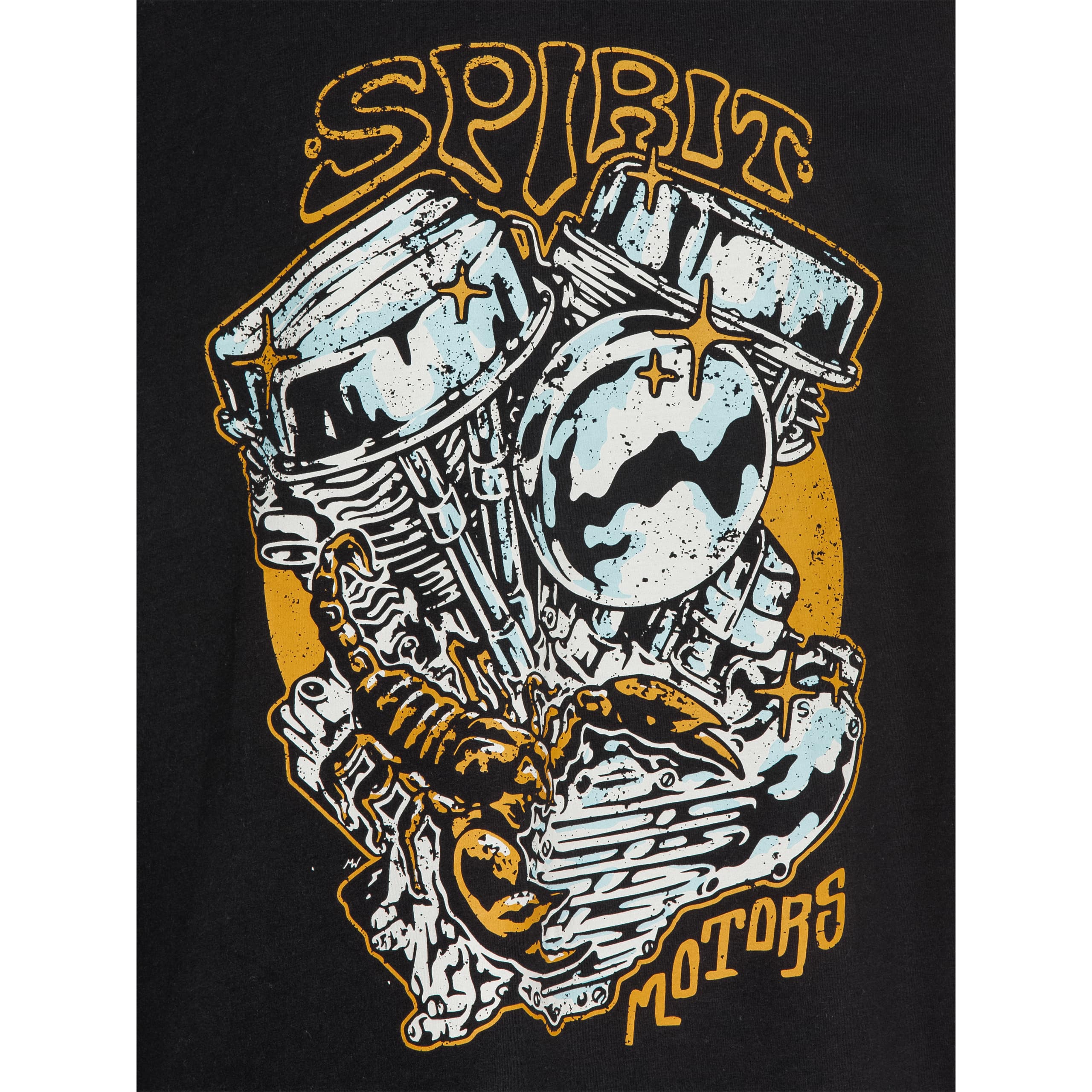 Spirit Motors-Panhead Paul T-Shirt-8021651999001010