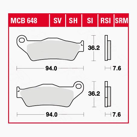 TRW Lucas-Bremsbeläge Sintermetall Street SV/SH-5707331268005260
