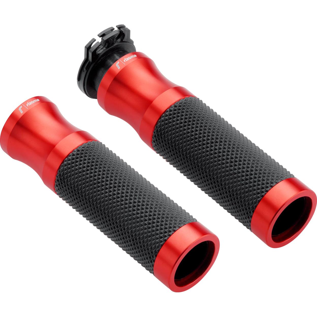Rizoma Lenkergriffe Sport Alu für 22mm GR205R rot - Motorradteile & Ersatzteile - Lenker, Griffe & Hebel