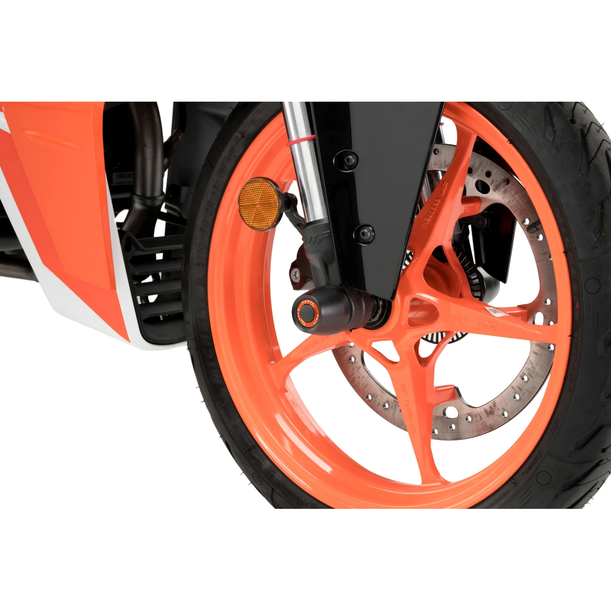 Puig crash pads axe avant 21379N pour KTM 125/390 RC 2022-