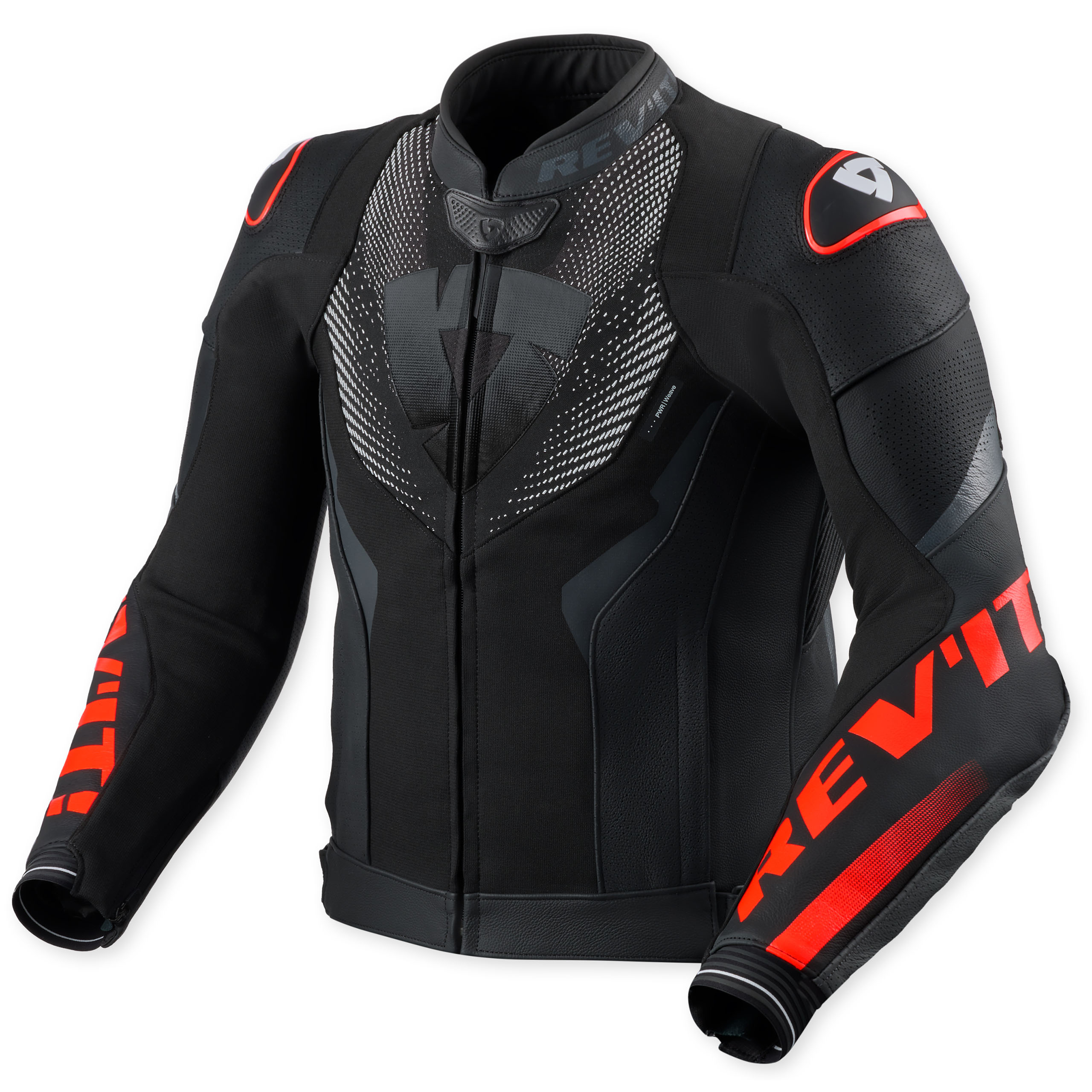 REV'IT! Hyperspeed 3 Air Jacke schwarz/neonrot 46 - Motorradbekleidung - Motorradbekleidung Herren