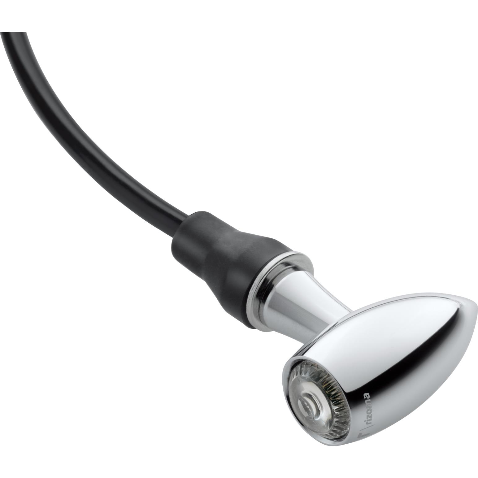 Rizoma LED Blinker Club Alu M8 Ø21mm FR150CH chrom - Motorradteile & Ersatzteile - Beleuchtung