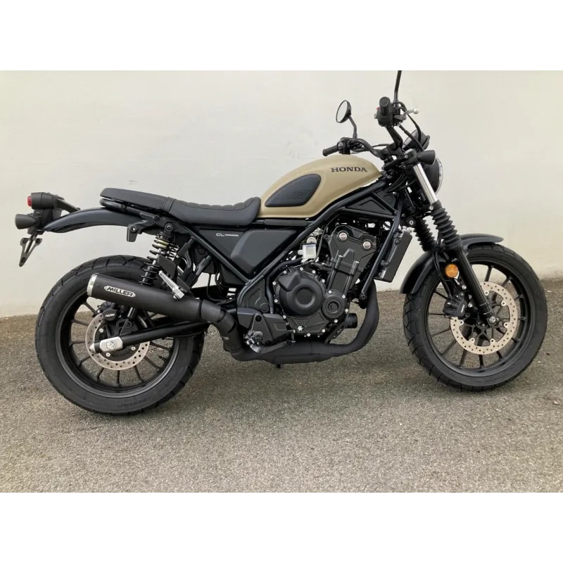 Miller Exhaust Échappement standard noir/poli pour Honda CL 500 2025-