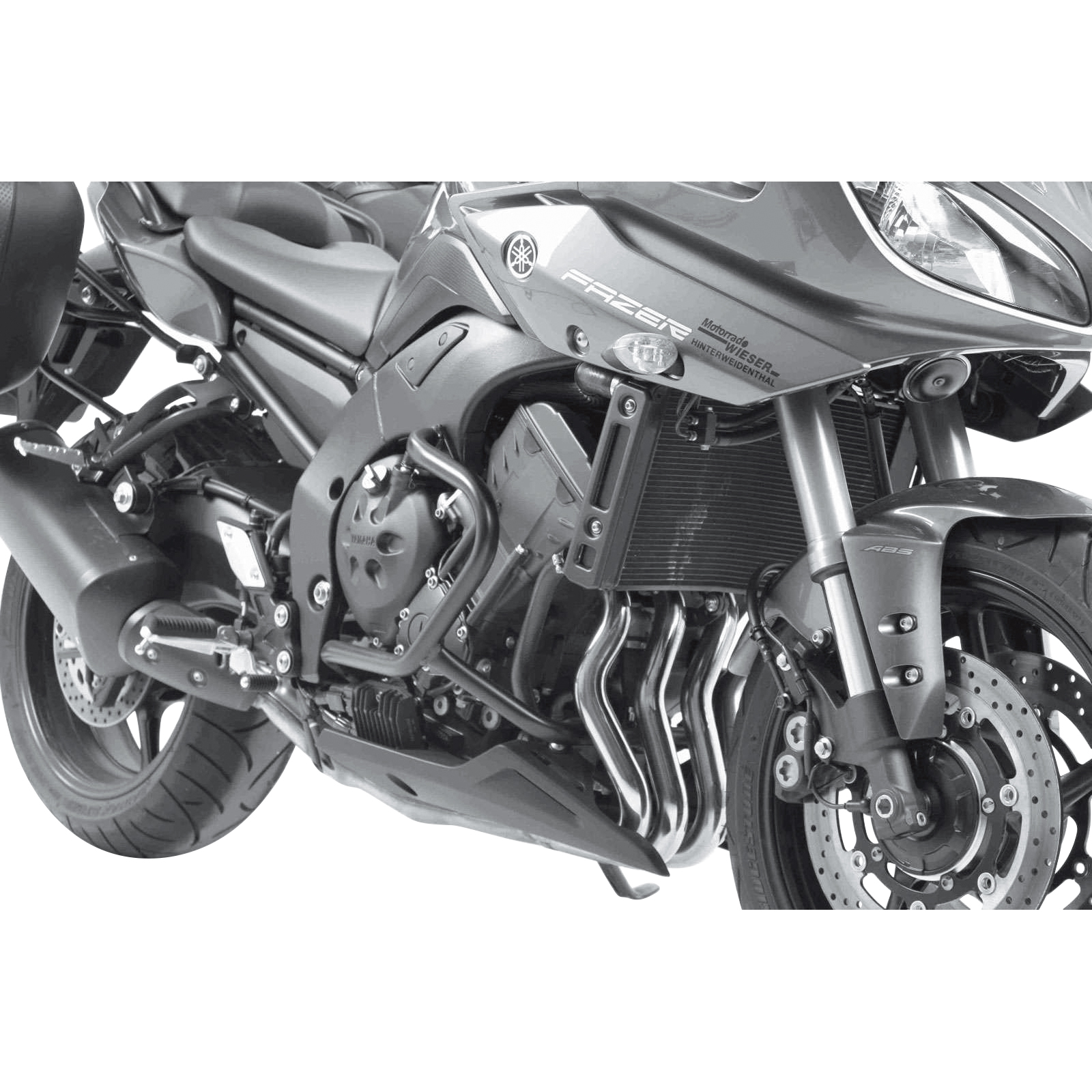 Hepco & Becker Sturzbügel schwarz für Yamaha Fazer 8 - Motorradteile & Ersatzteile - Anbauteile
