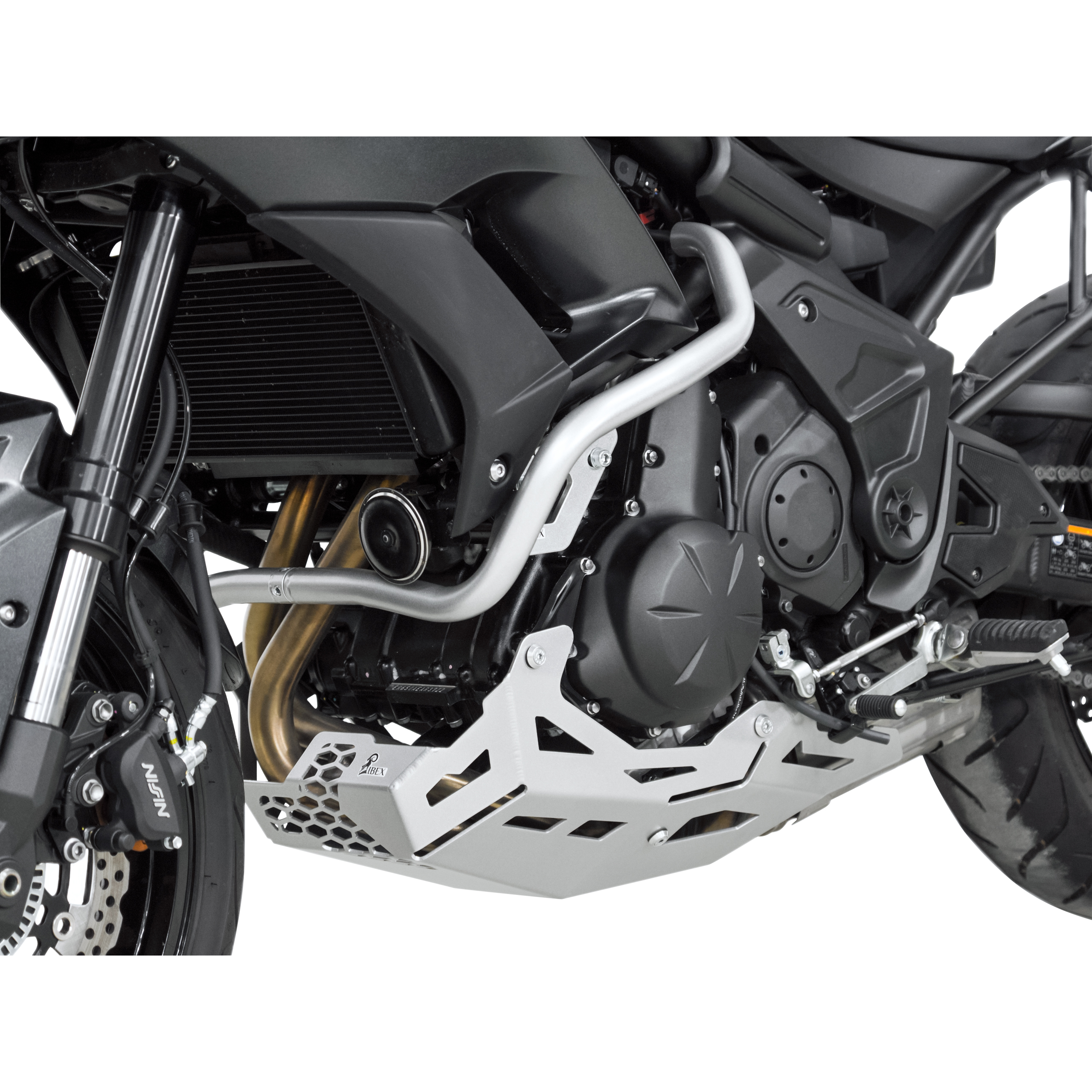 Zieger Motorschutz Alu silber für Kawasaki KLE 650 Versys 2015- - Motorradteile & Ersatzteile - Verkleidungen & Abdeckungen