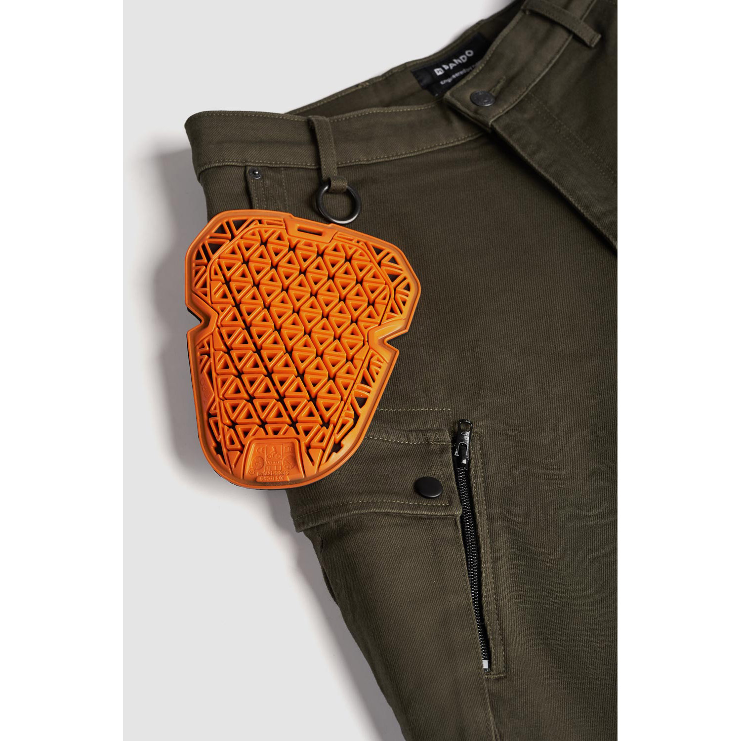 Pando Moto-Mark AAA Cargo-Style Motorradjeans olivgrün-0002126011050