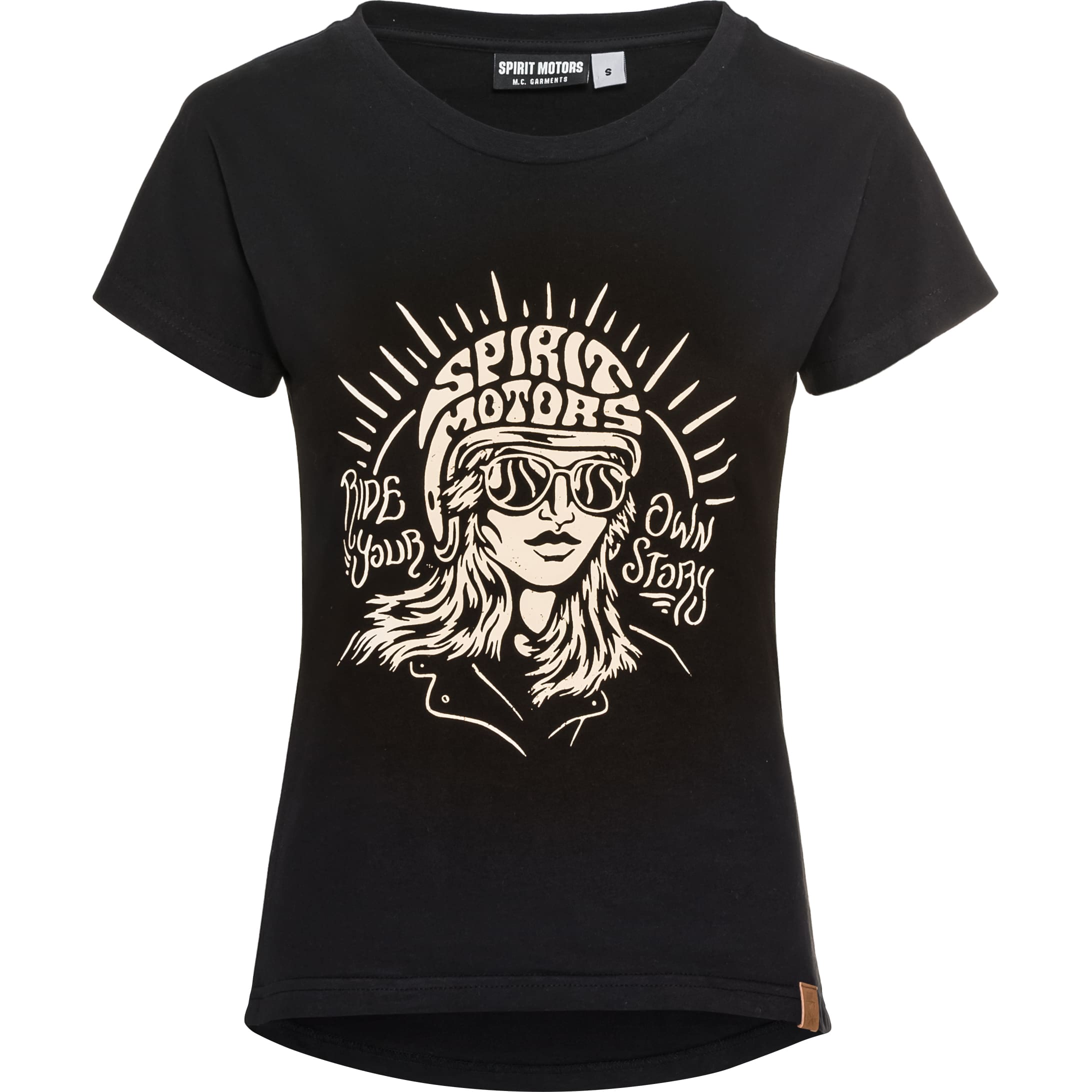 Spirit Motors Joyful Jodie Damen T-Shirt schwarz L - Motorradbekleidung - Freizeitbekleidung