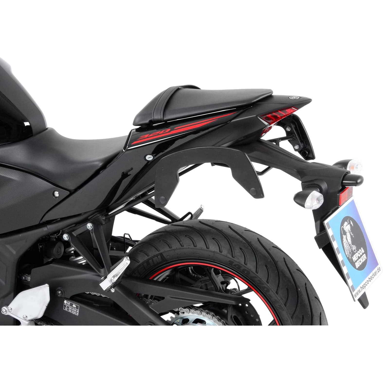 Hepco & Becker C-Bow Seitentaschenhalter schwarz für Yamaha YZF R3 15-19 - Motorradzubehör - Motorradgepäck