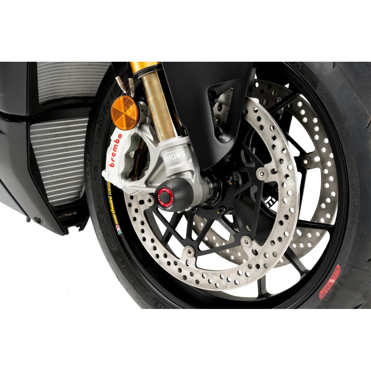 Puig crash pads front axle 20058N for Ducati Panigale/Streetfight