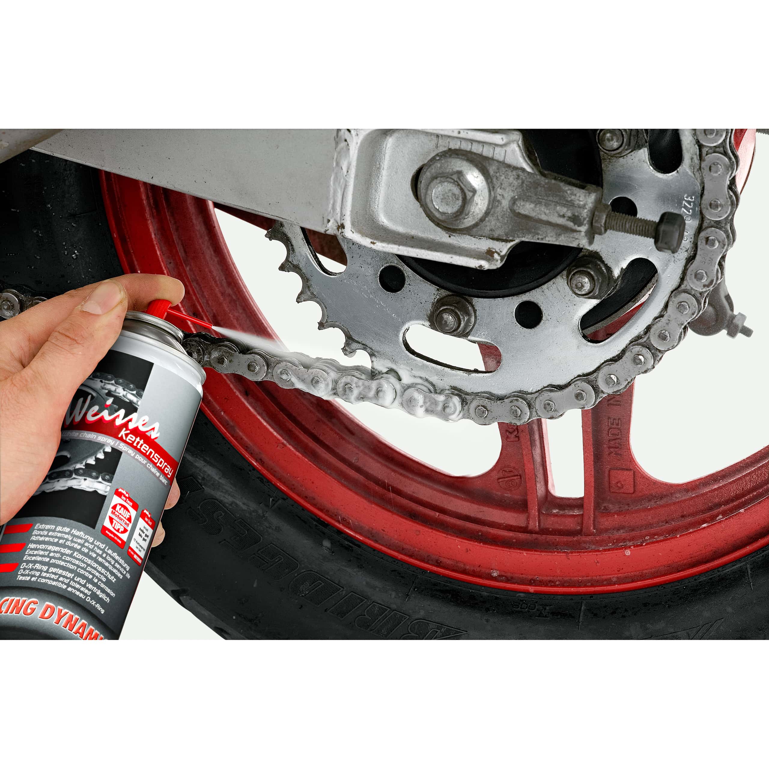 Racing Dynamic-Weißes Kettenspray-5087161238000050