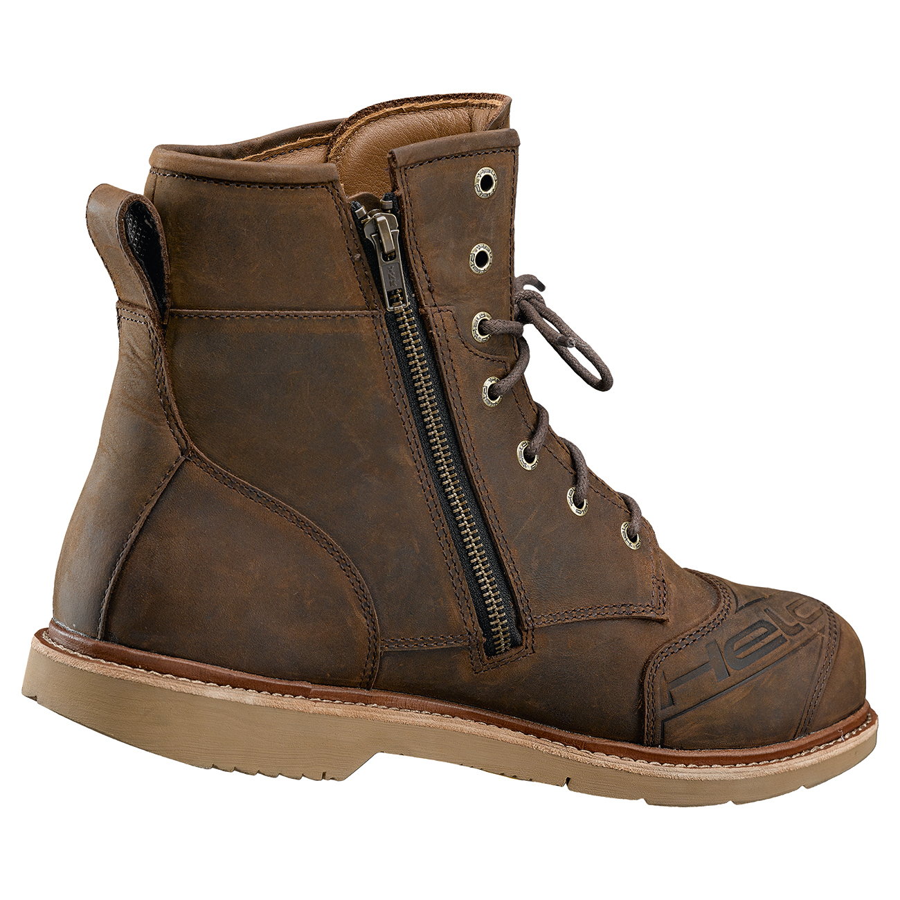 Held-Saxton GTX Motorradschnürstiefel kurz braun 43-0001161999006743