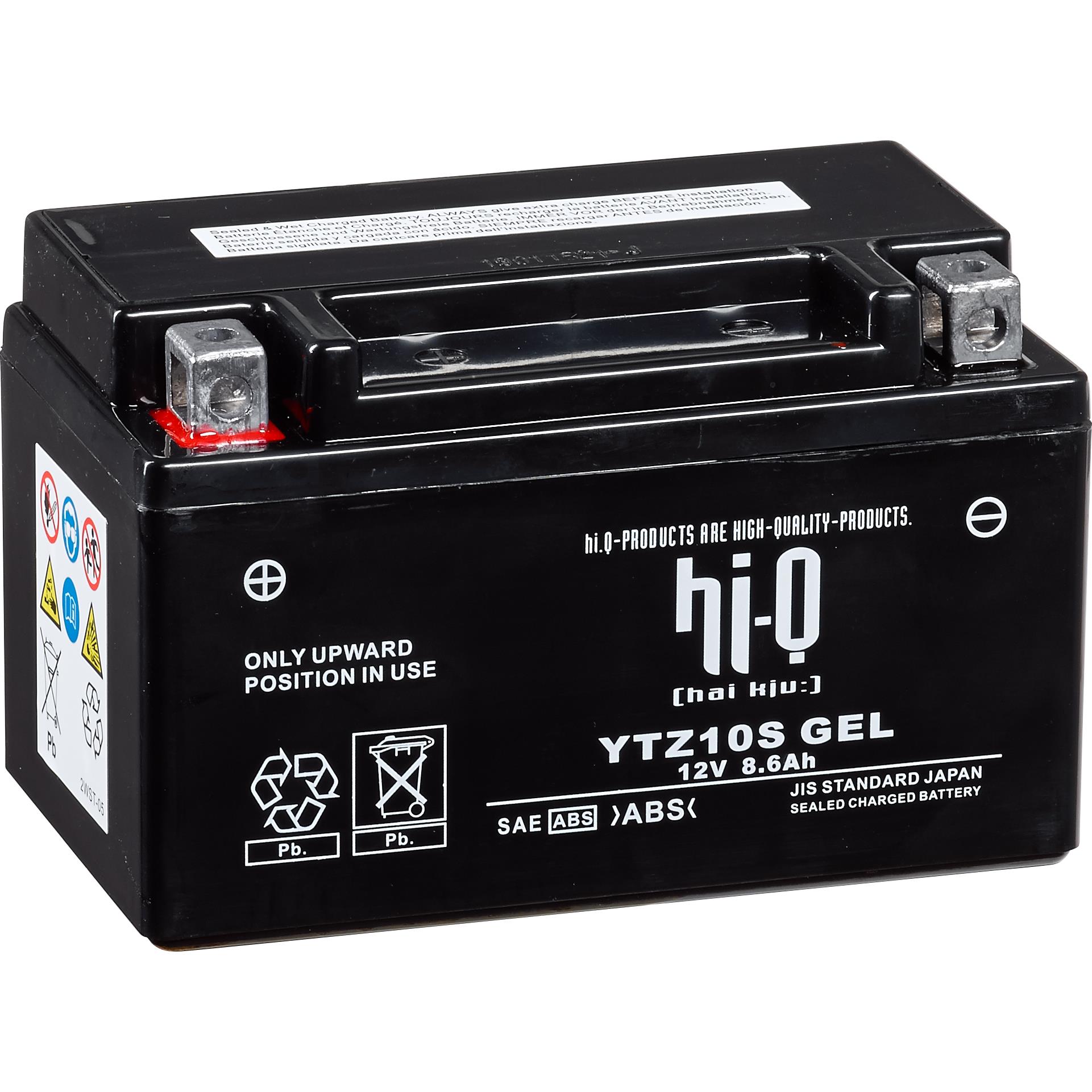 Batteria AGM Gel sigillata Hi-Q HTZ10S, 12V, 8,6Ah