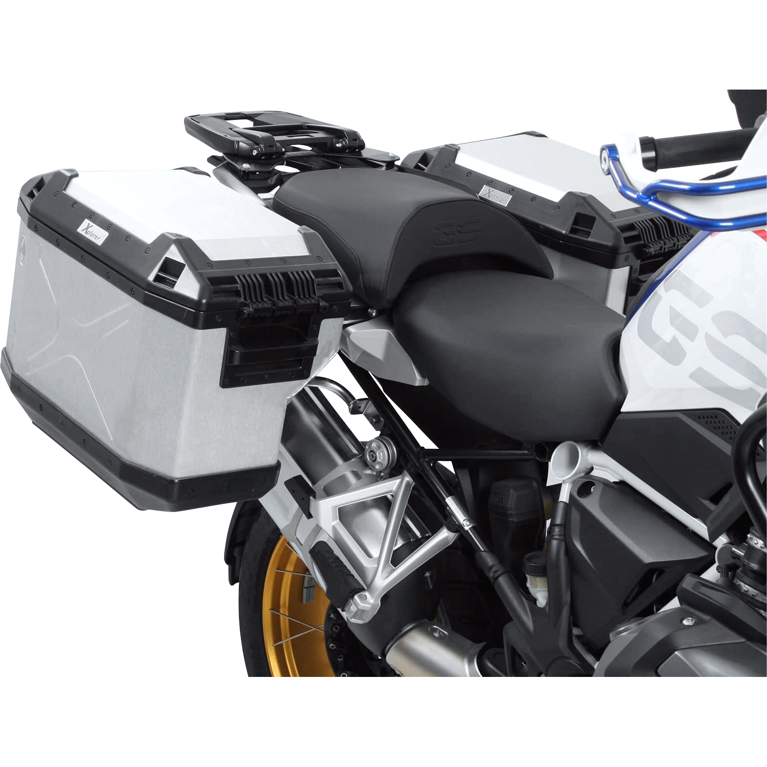 Hepco & Becker-Xplorer Cutout Kofferset silber für BMW R 1250 GS-5703741201010160