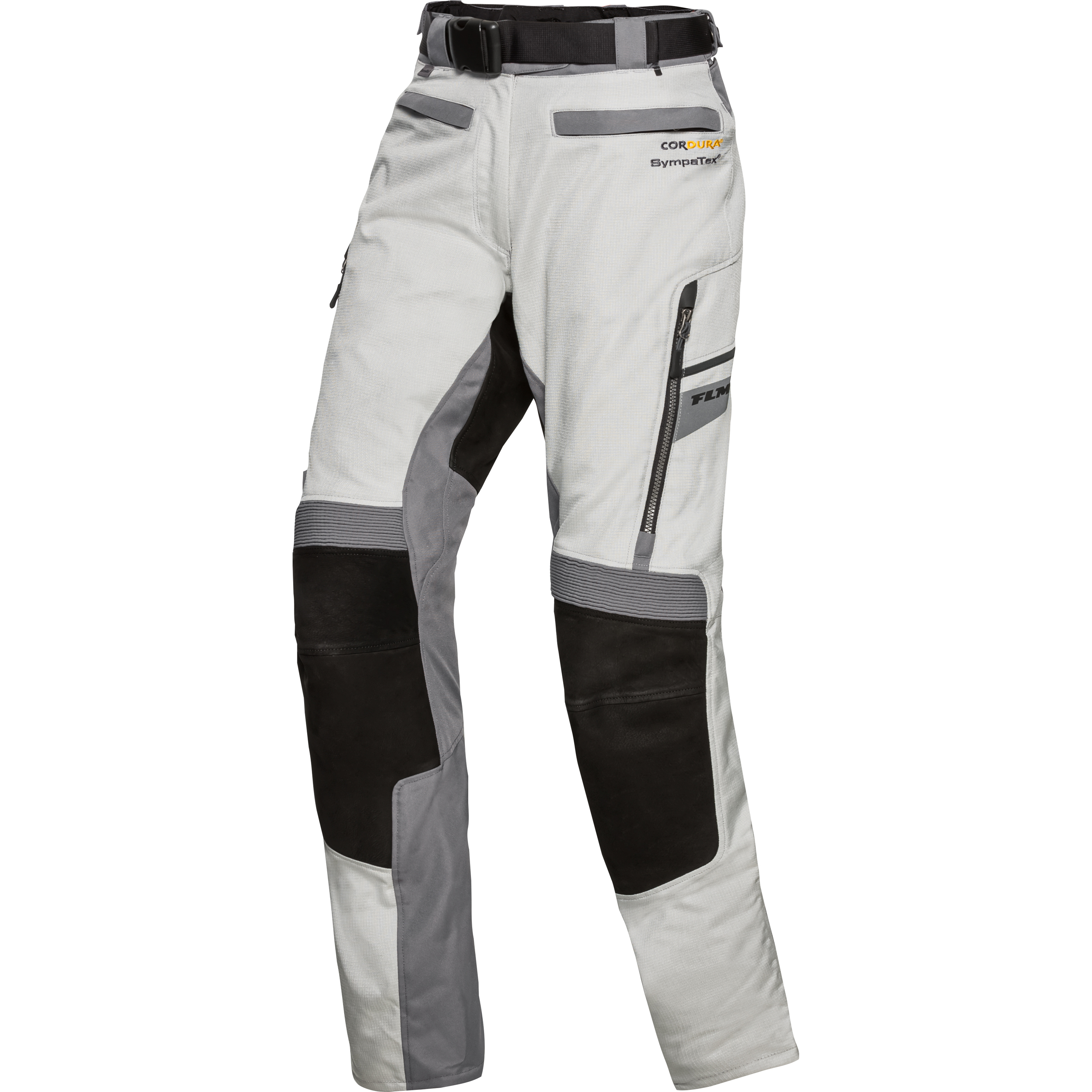 FLM Touren Damen Leder-Textilhose 4.0 grau/schwarz XL - Motorradbekleidung - Motorradhosen