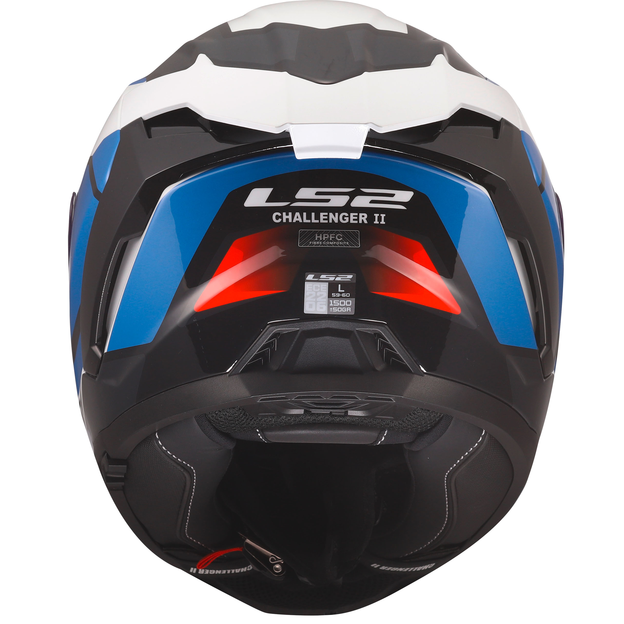 LS2-FF817 Challenger II Viper Rot/Weiß/Blau Dekor XS-4603991999056007