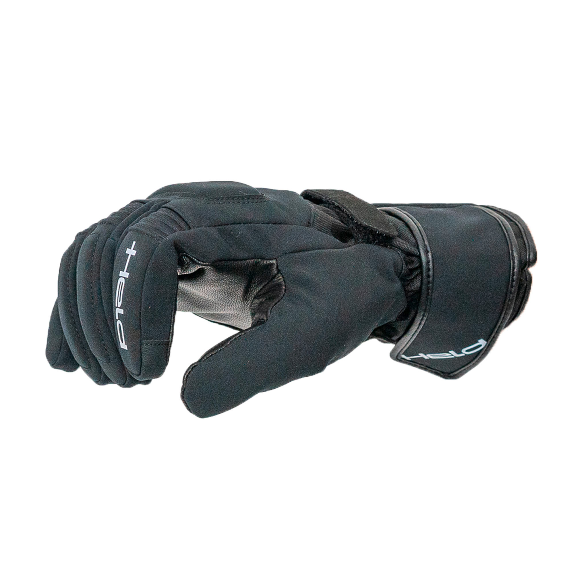 Held-Andrew Touren Leder-/Textilhandschuh lang schwarz 9-0000981006001808