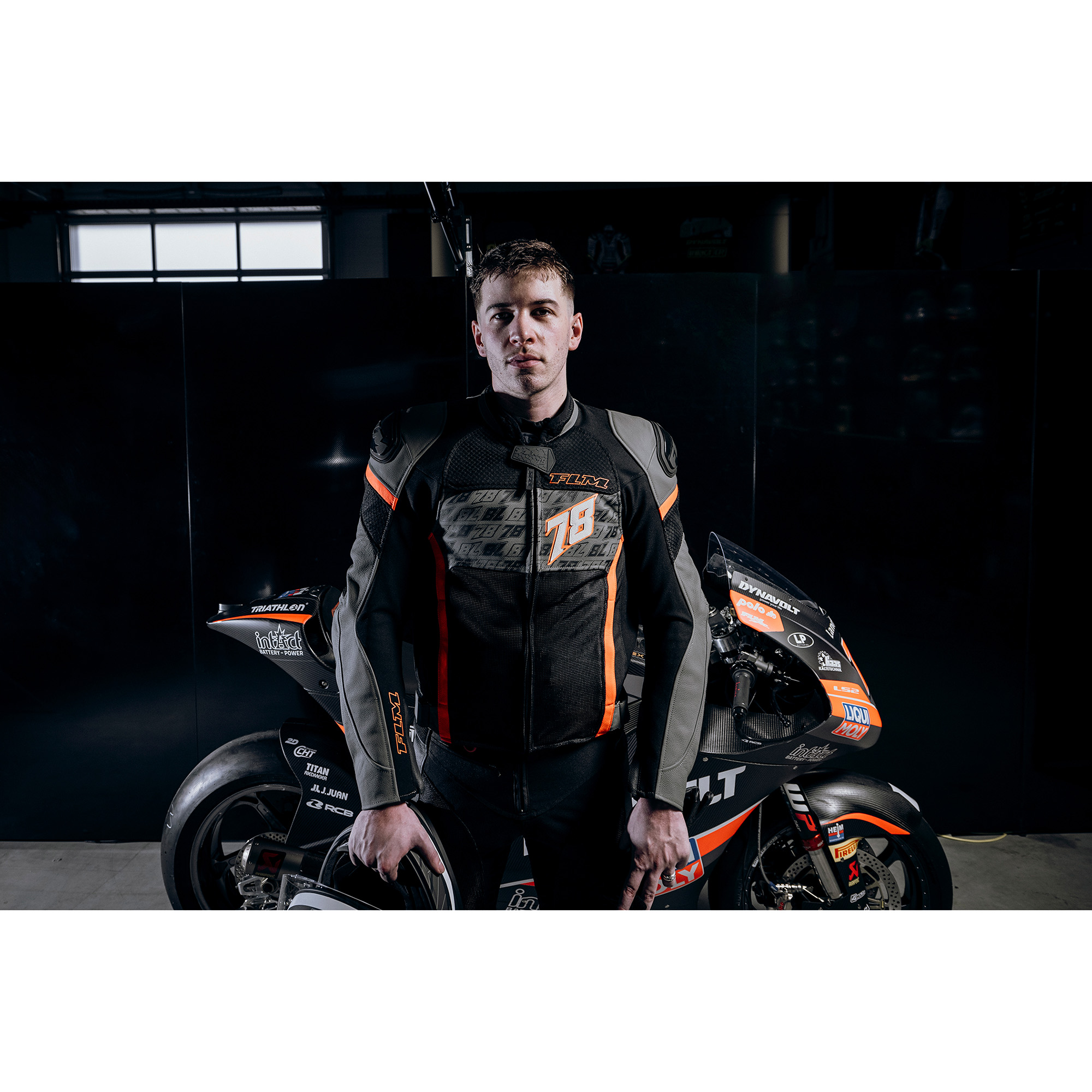 FLM-Mugello Air Leder-/Textiljacke schwarz/rot-1006391999002