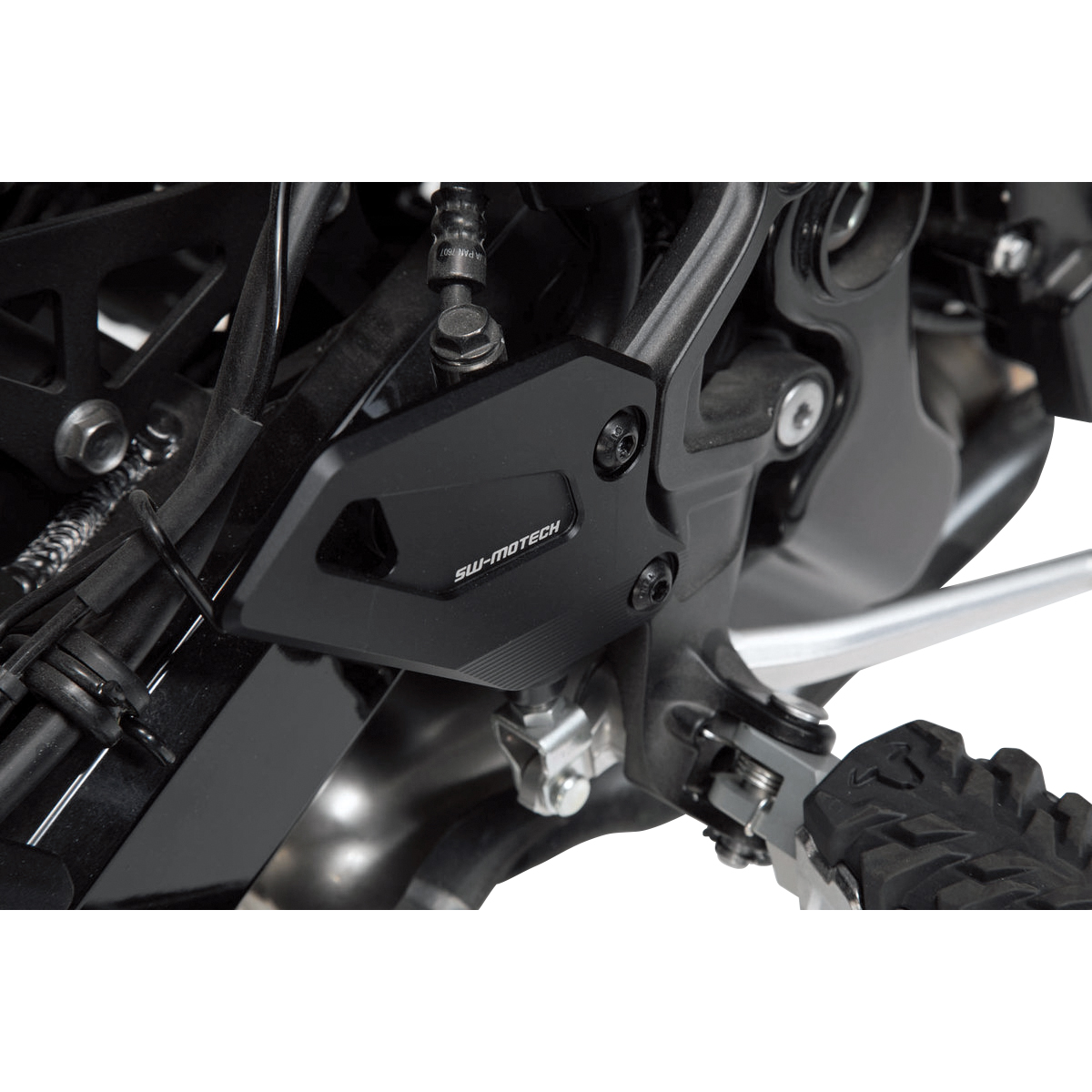 SW-MOTECH Schutzplatte Paar für Fußbremspumpe SCT.08.891.10100/B - Motorradteile & Ersatzteile - Anbauteile