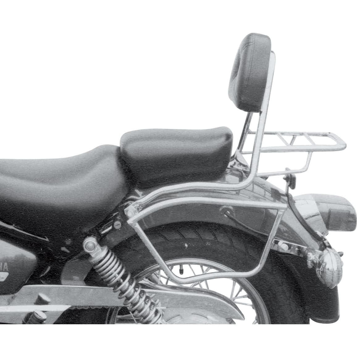 Hepco & Becker Sissybar mit Gepäckträger chrom für Yamaha XV 125/250 Virago - Motorradteile & Ersatzteile - Anbauteile
