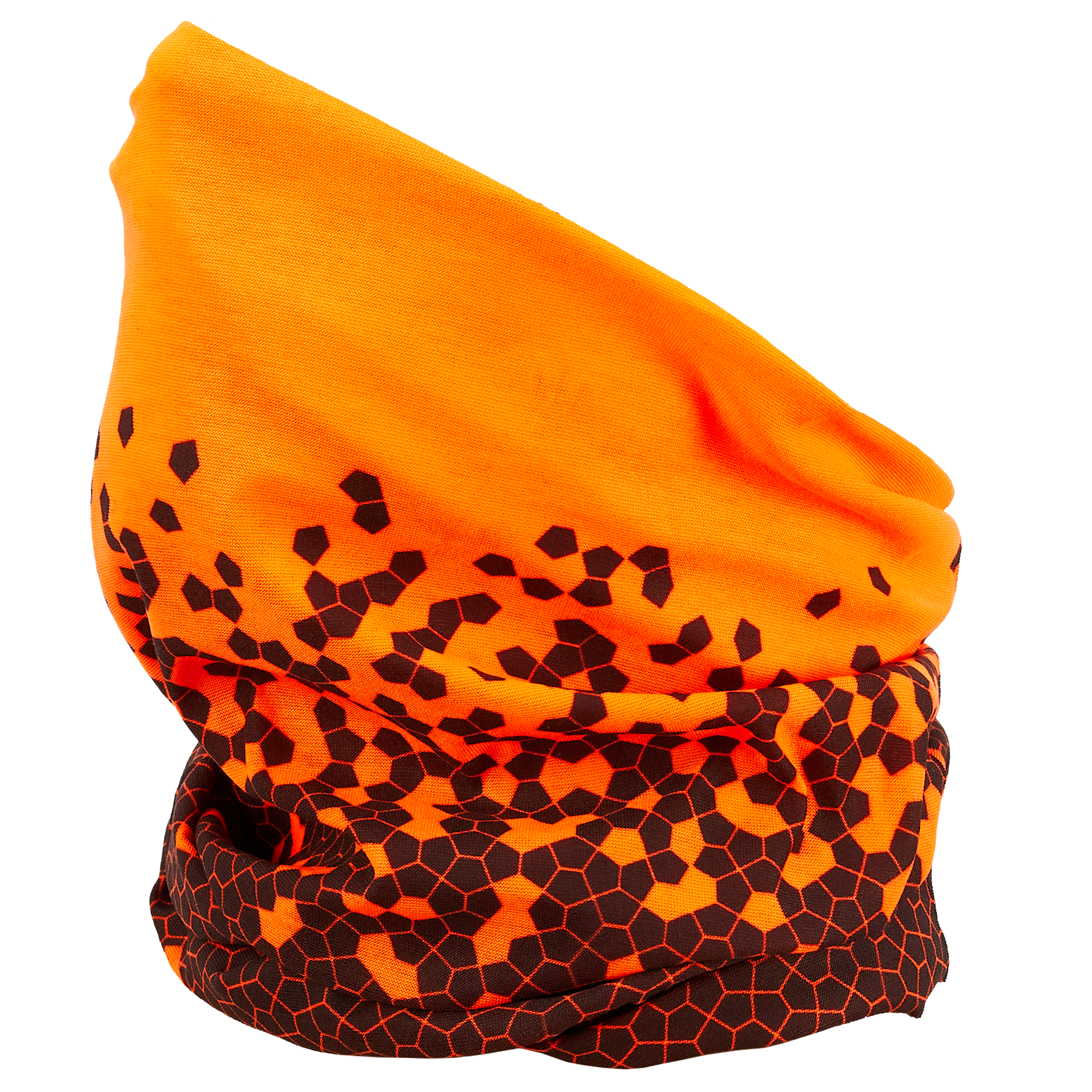 FLM Assen foulard multifonction noir/rouge néon