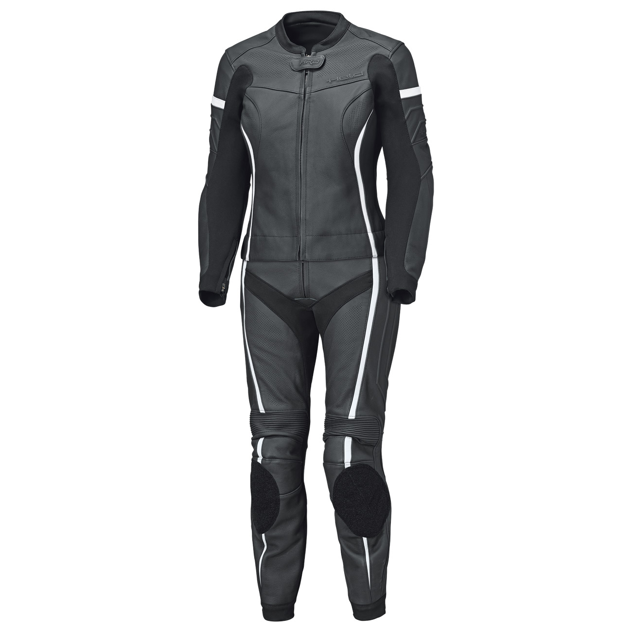 Held Spire 2 Damen Lederkombi 2-tlg. schwarz/weiß 44 - Motorradbekleidung - Motorradkombis