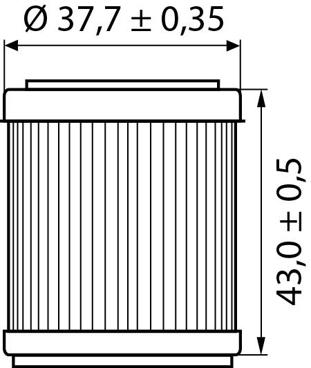 Hi-Q Ölfilter Einsatz OF142 für Yamaha/TM - Motorradteile & Ersatzteile - Filter & Schläuche