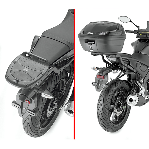 Givi portaequipajes top case para placa universal SR2166 para MT-125 2020-