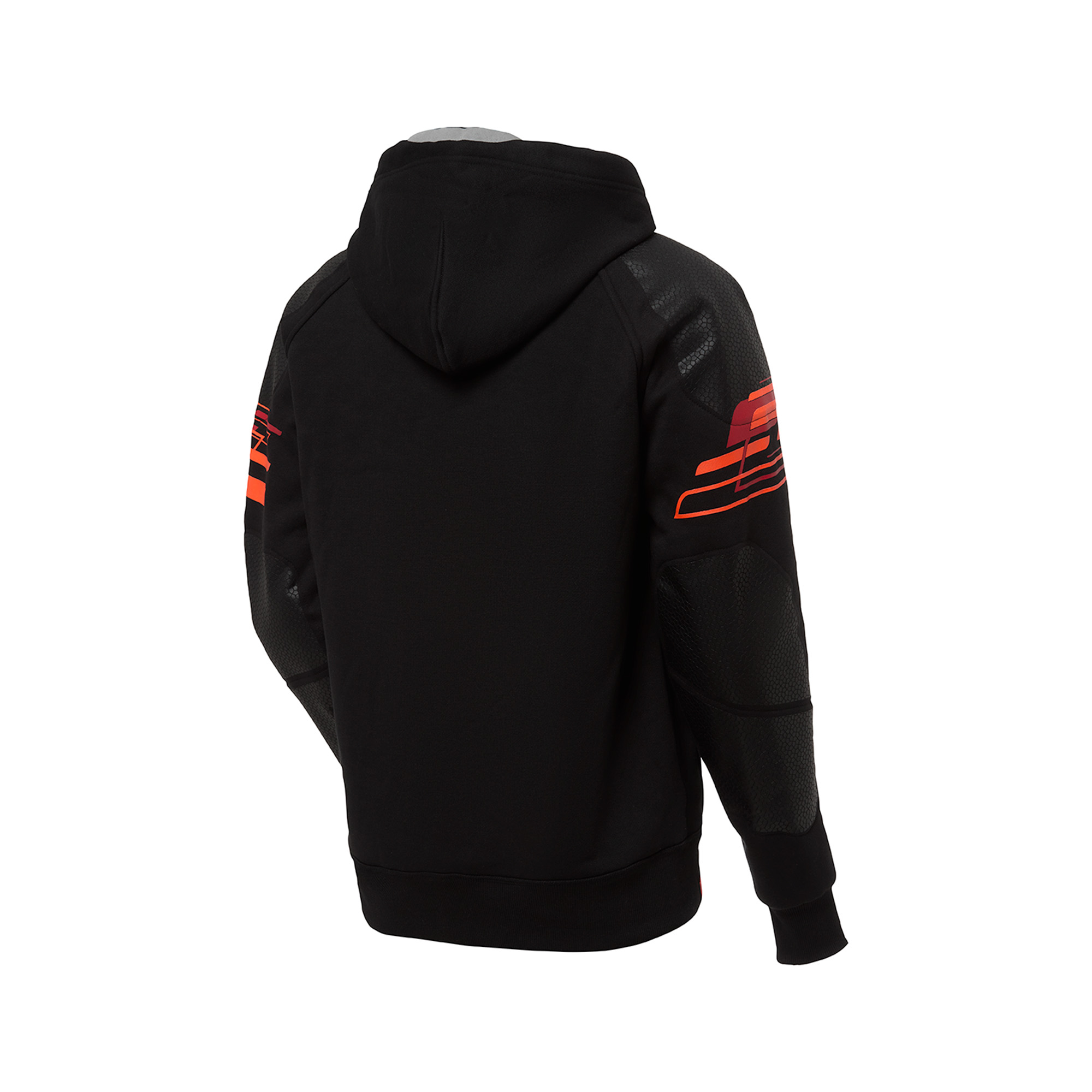 FLM-Drift Sport Hoodie mit Protektoren schwarz/rot S-2016641999044008