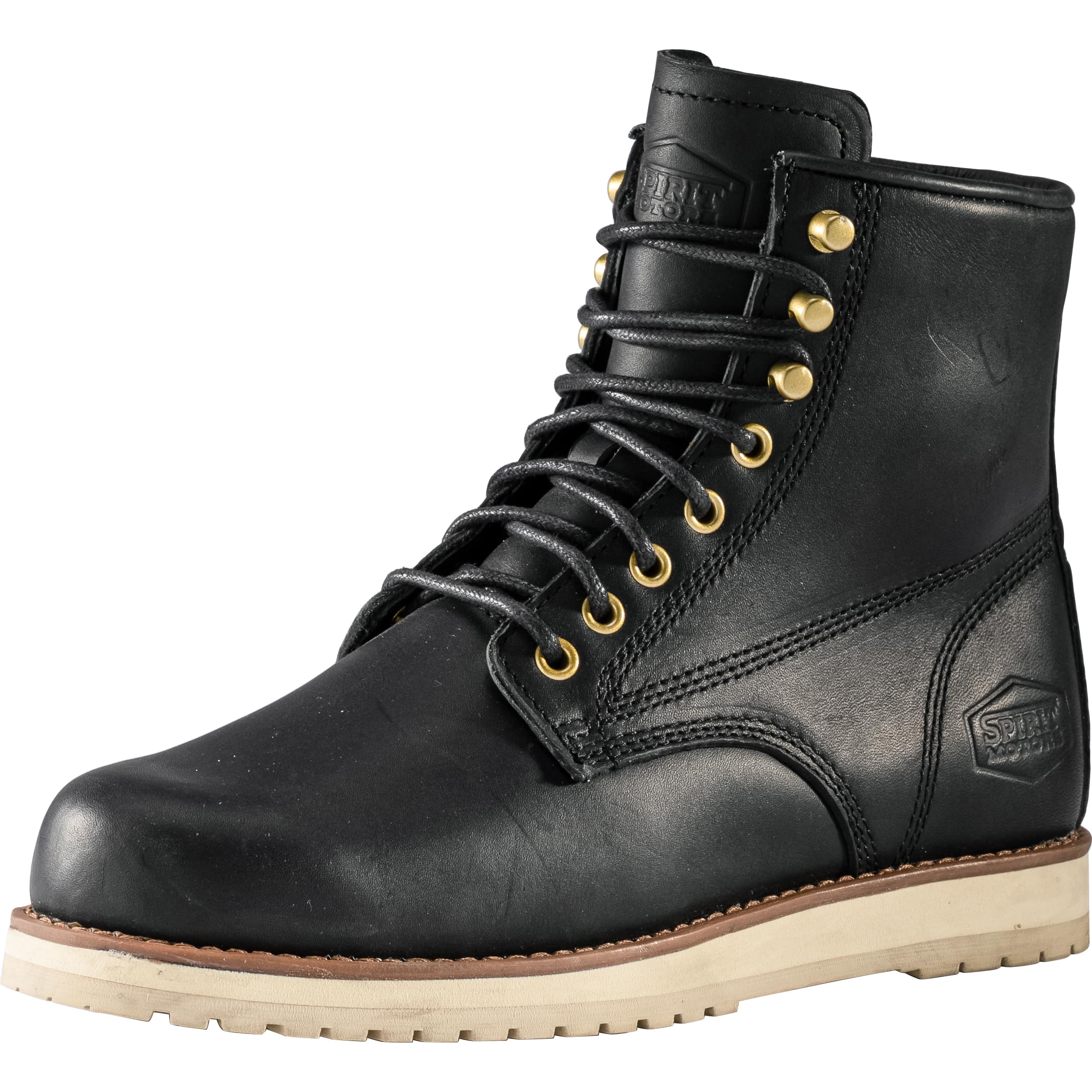 Spirit Motors-Robby Wings Motorradschnürstiefel kurz schwarz-3006691999001