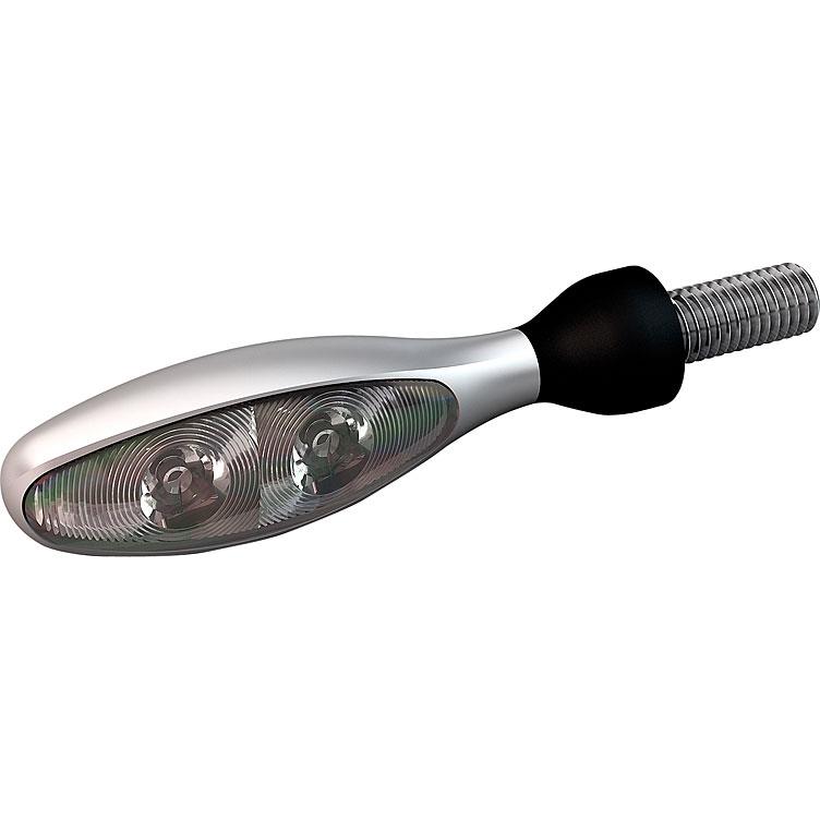 Kellermann LED indicator/rear light M8 Micro 1000 DF silver clear glass