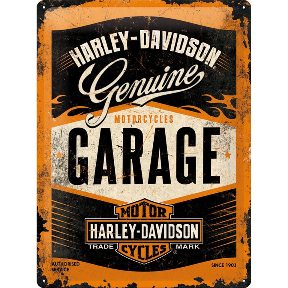 Nostalgic-Art-Blechschild 30 x 40 "Harley-Davidson Garage"-5696751207000170