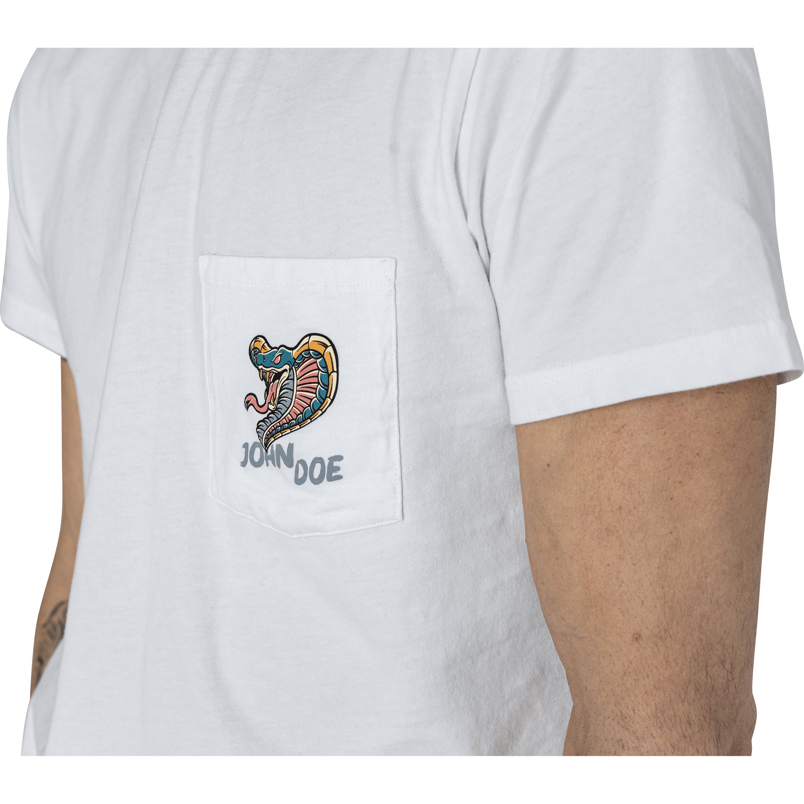 John Doe-T-Shirt Snake II weiß L-8021221999004010