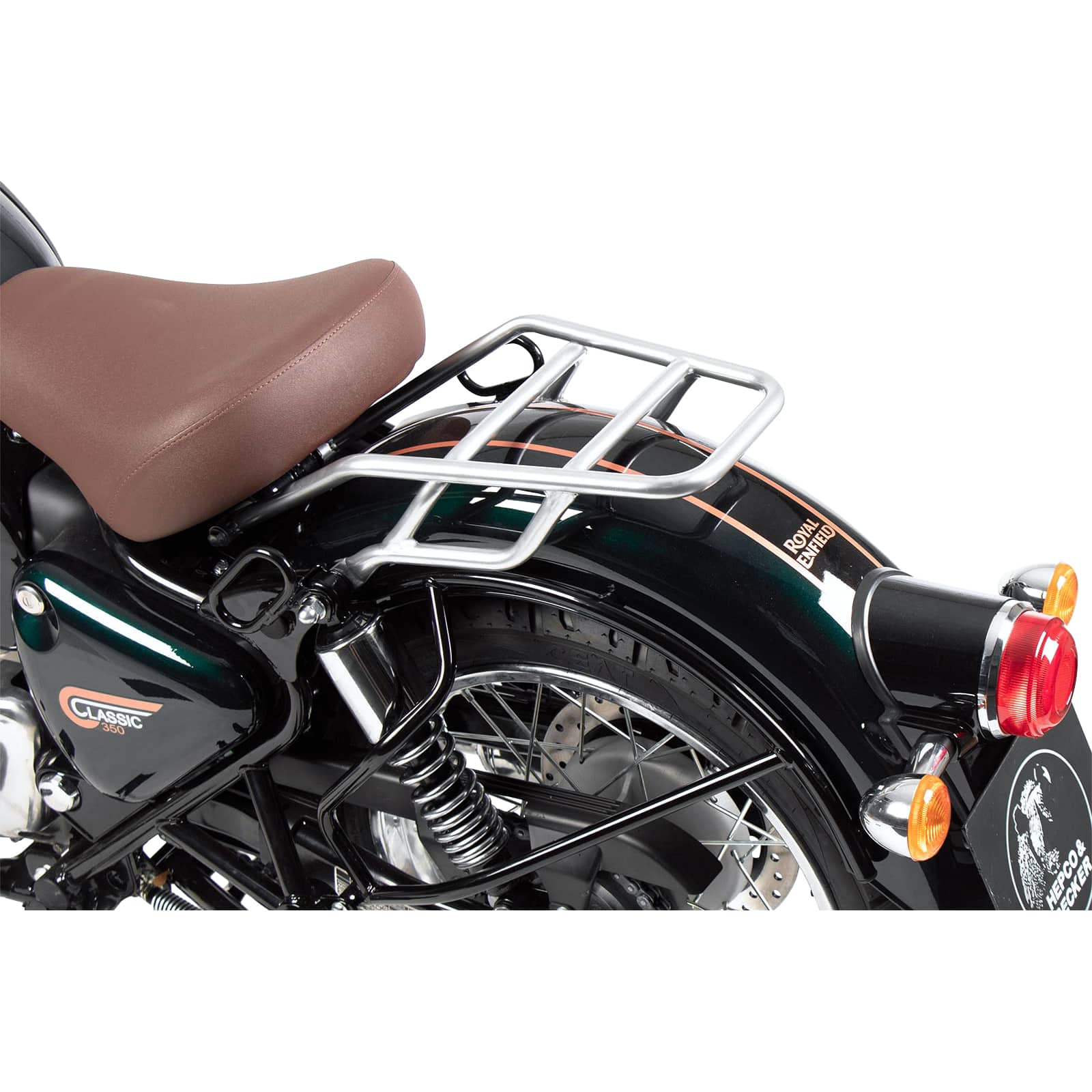 Hepco & Becker Rohrgepäckbrücke solo chrom für Enfield Classic 350 2022- - Motorradzubehör - Motorradgepäck