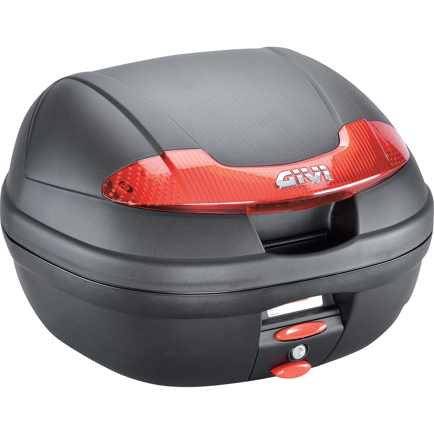 Givi-Monolock® Topcase Vision E340N2 schwarz/rot 34 Liter-5527991189001040